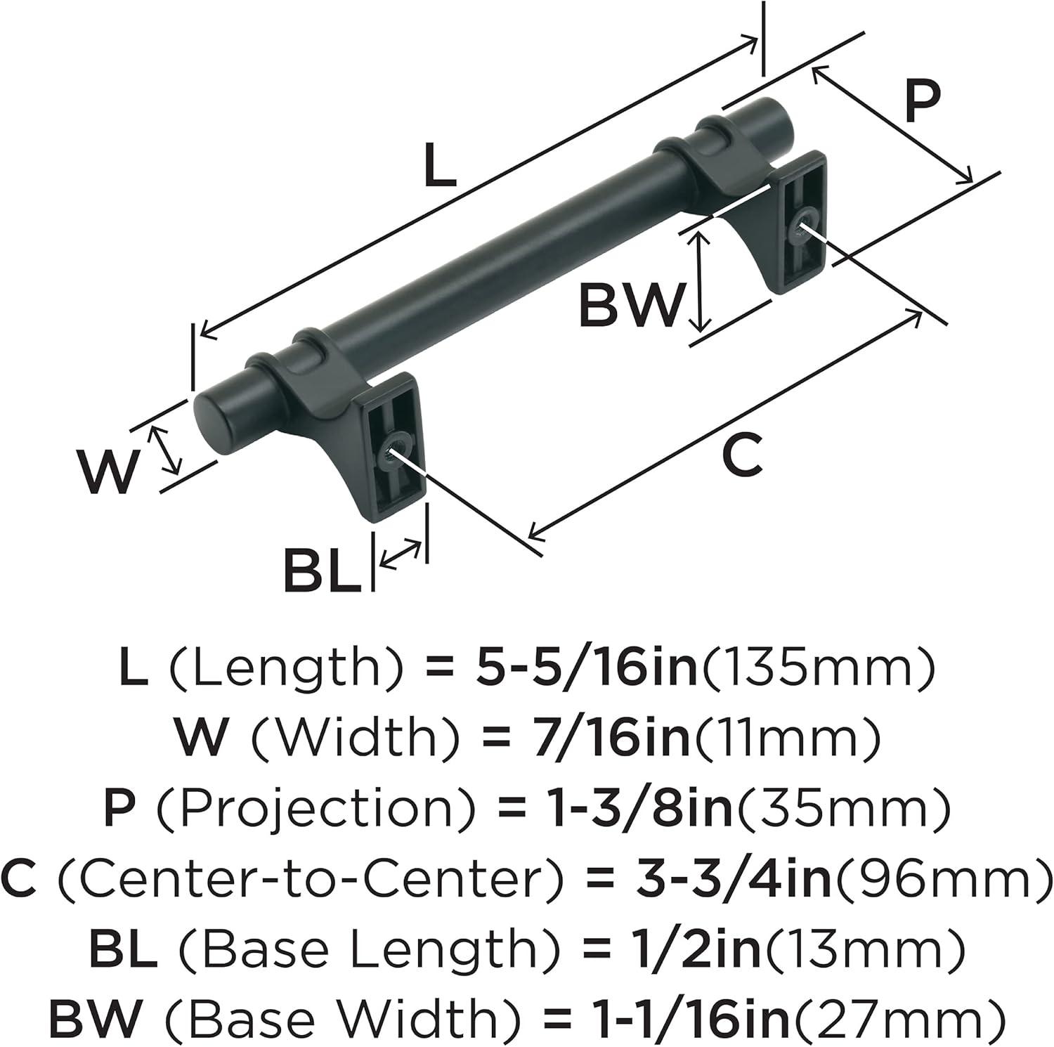 Davenport 3 3/4" Center to Center Bar Pull