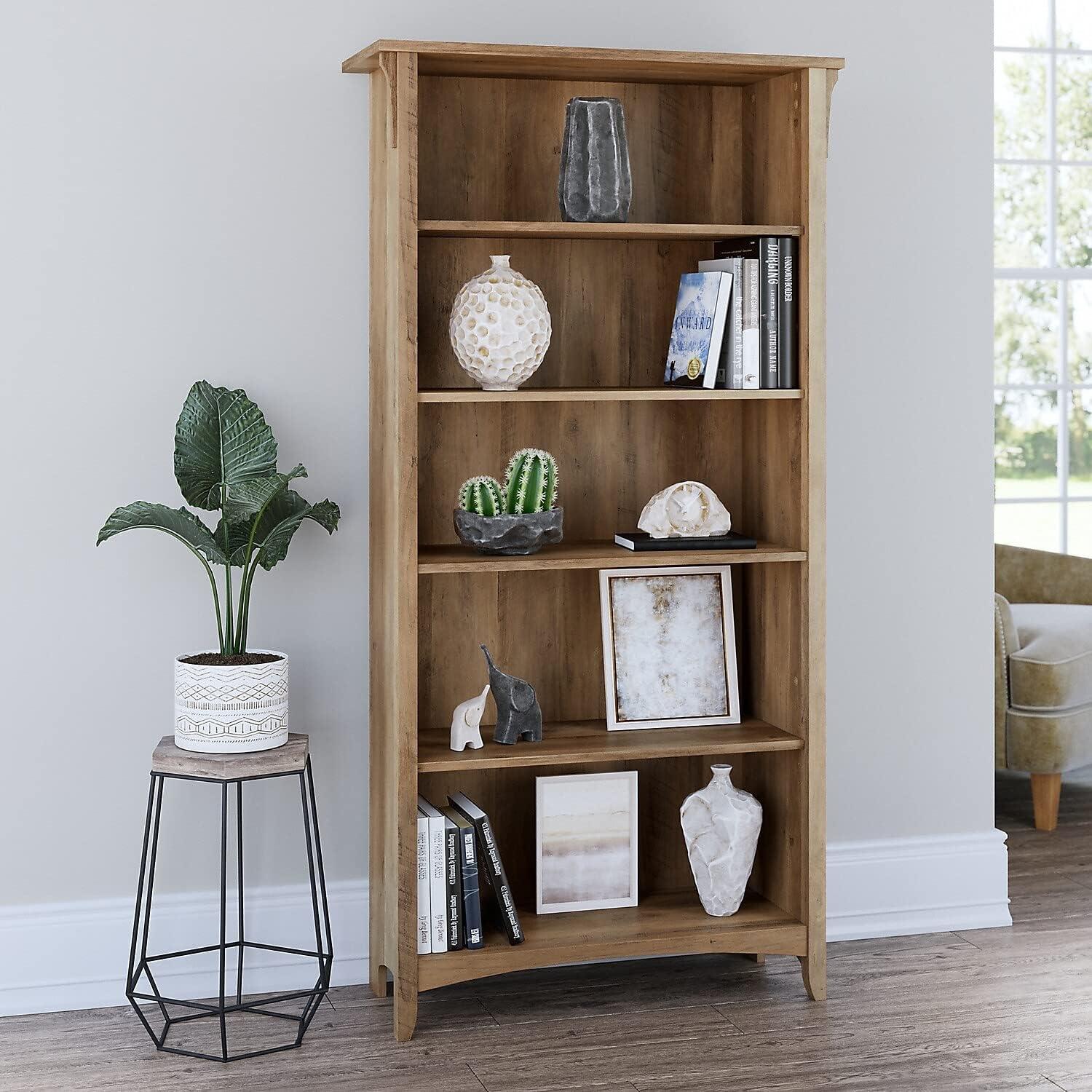 Pernell 5 Shelf 63" Standard Bookcase