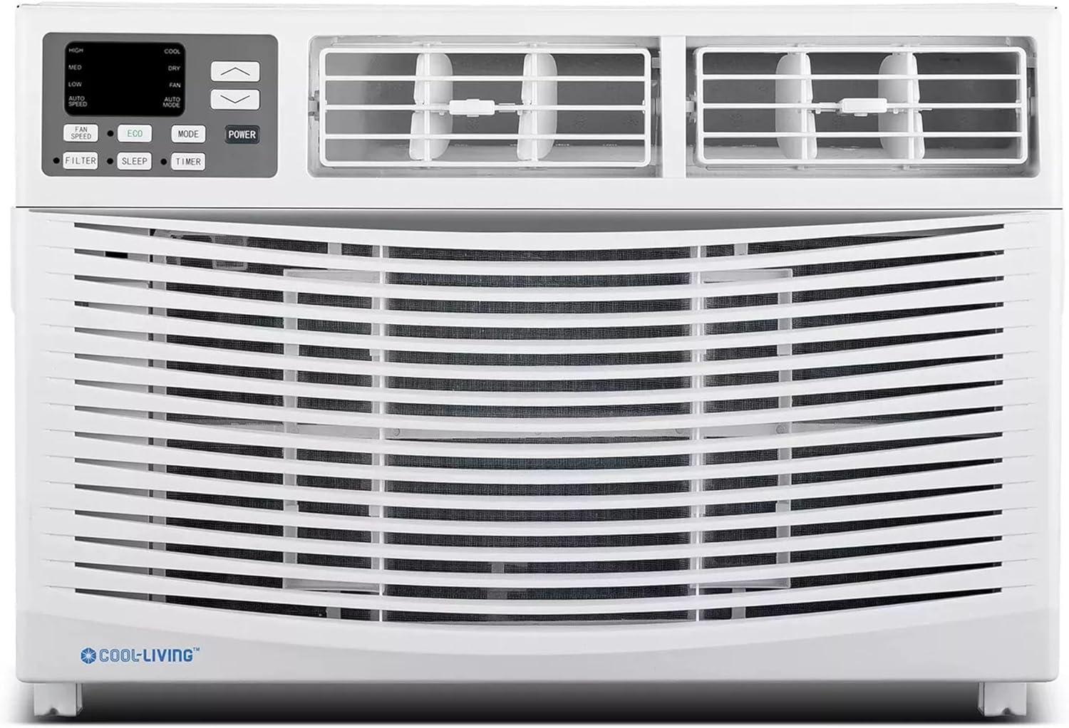 Cool-Living 8,000 BTU Window Mount Room Air Conditioner with Installation Kit