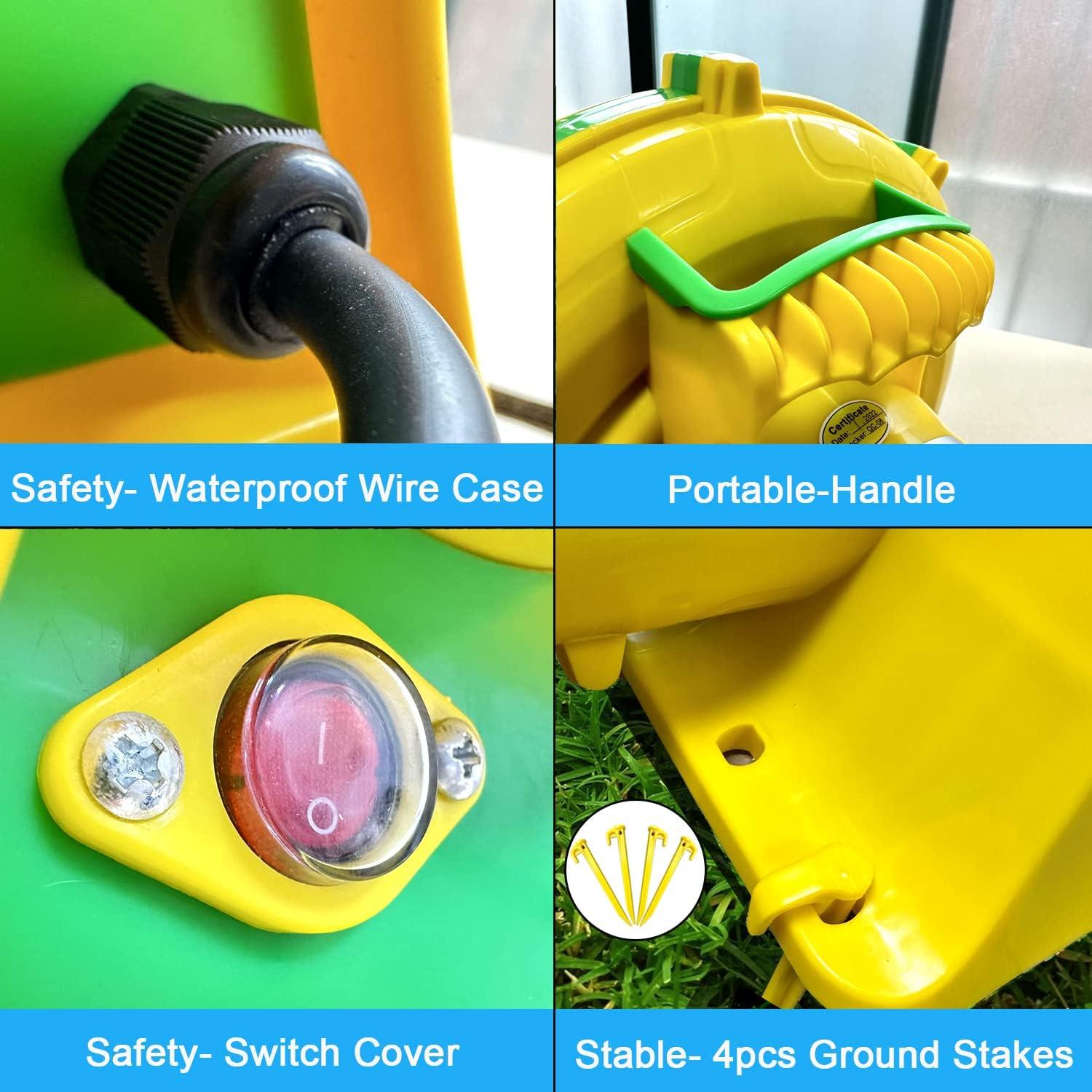 Yellow and Green Lightweight Corded Electric Handheld Air Blower