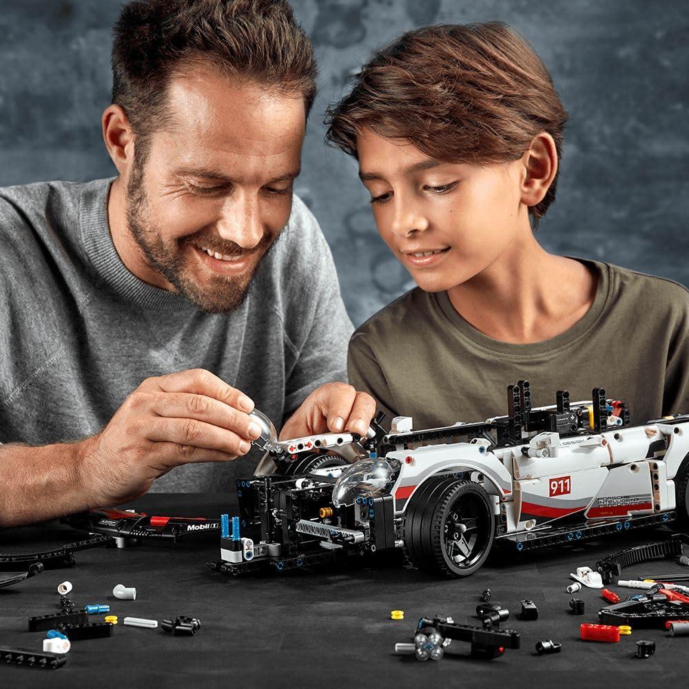 LEGO Technic Porsche 911 RSR Race Car Model Building Kit 42096, Advanced Replica, Exclusive Collectible Set, Gift for Kids, Boys & Girls