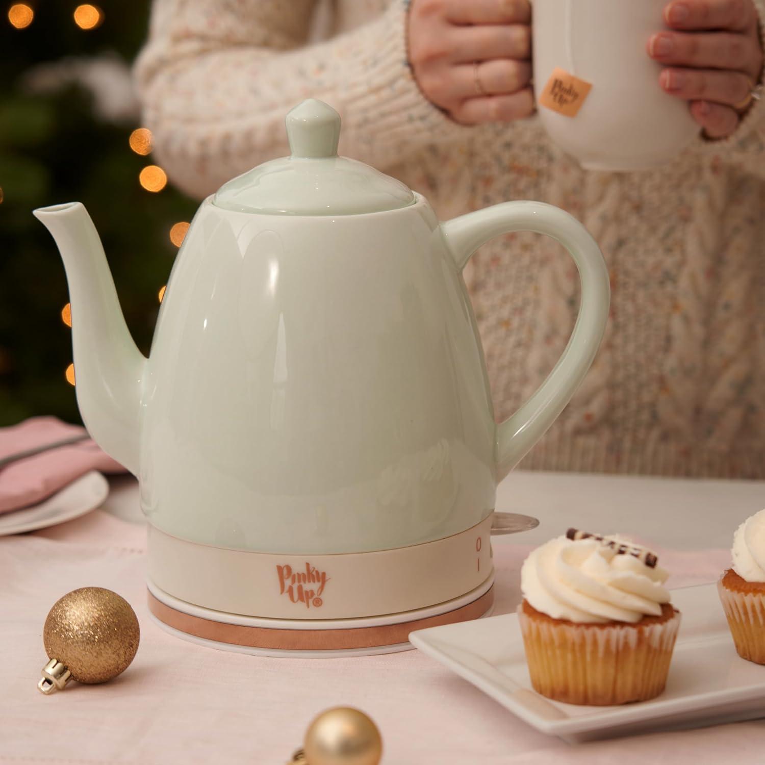 Pinky Up Noelle Ceramic Electric Tea Kettle
