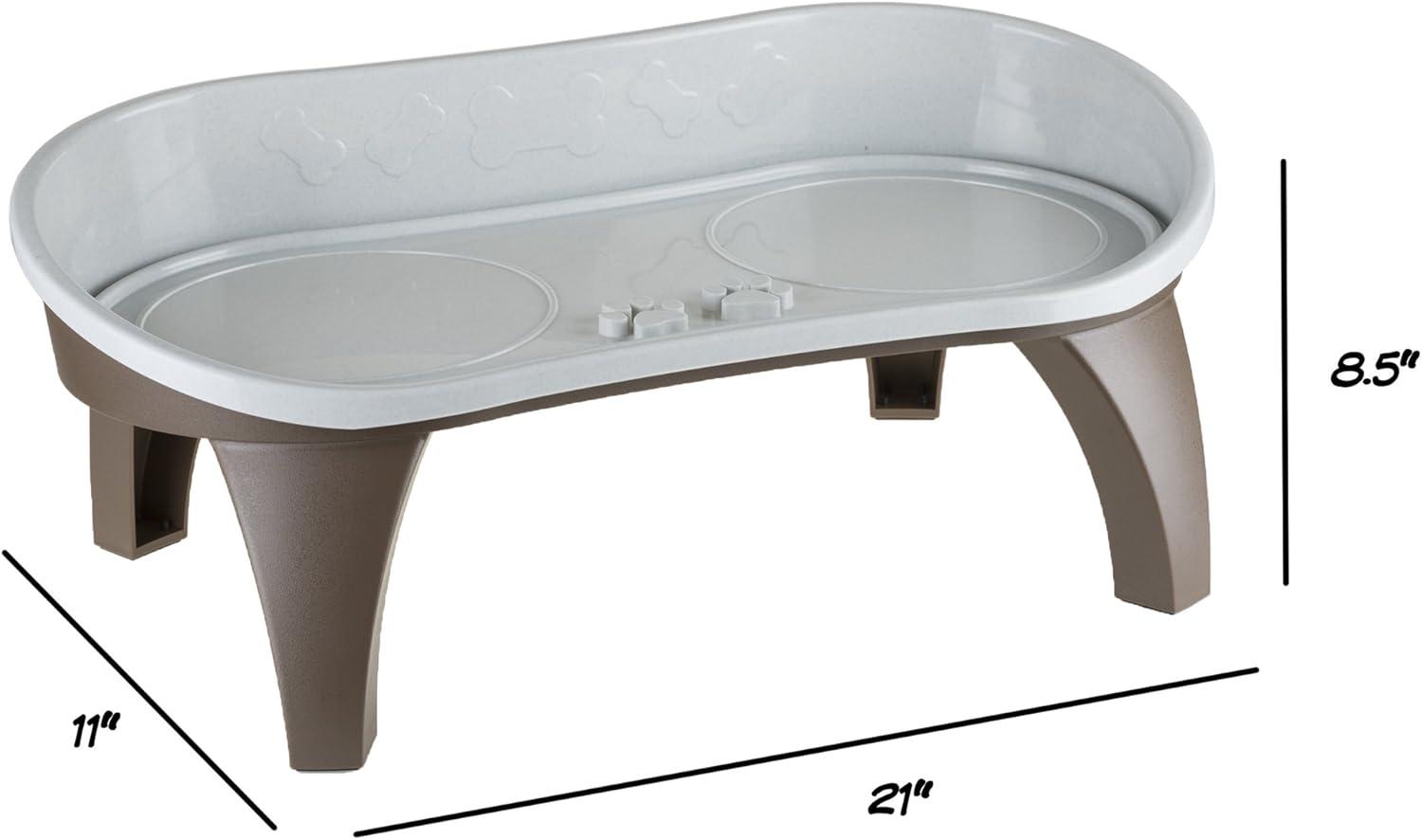 Dog Bowl Stand '? 8.5-Inch-Tall Feeding Tray for Dogs and Cats '? Dog Bowl Stands for Larg