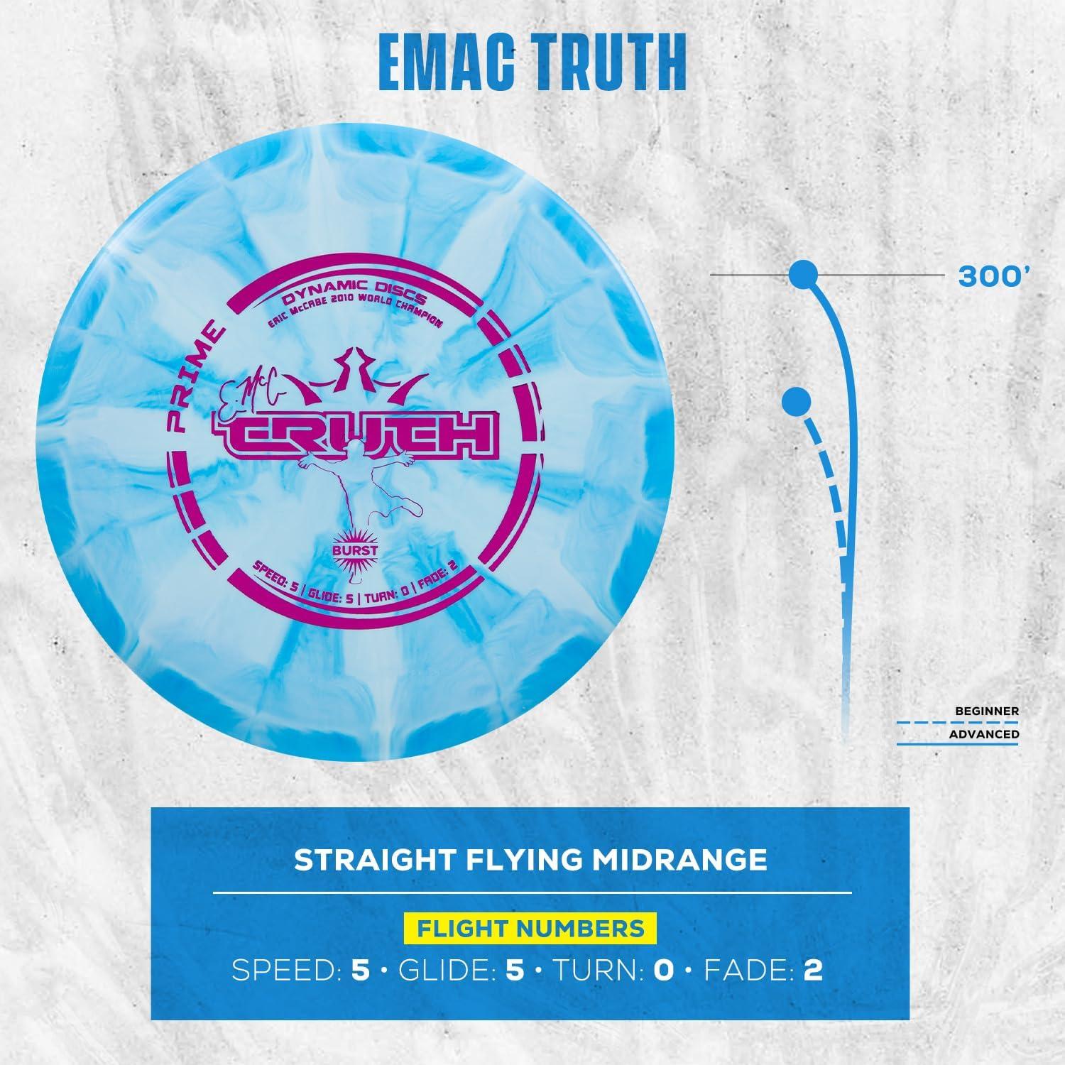 Dynamic Discs Prime Burst 3-Disc Golf Set | Includes Putter, Midrange, Driver, Mini Marker | 170-176g | Starter Disc Golf Accessories for Men | Great Beginner Kit for New Players & Amateurs