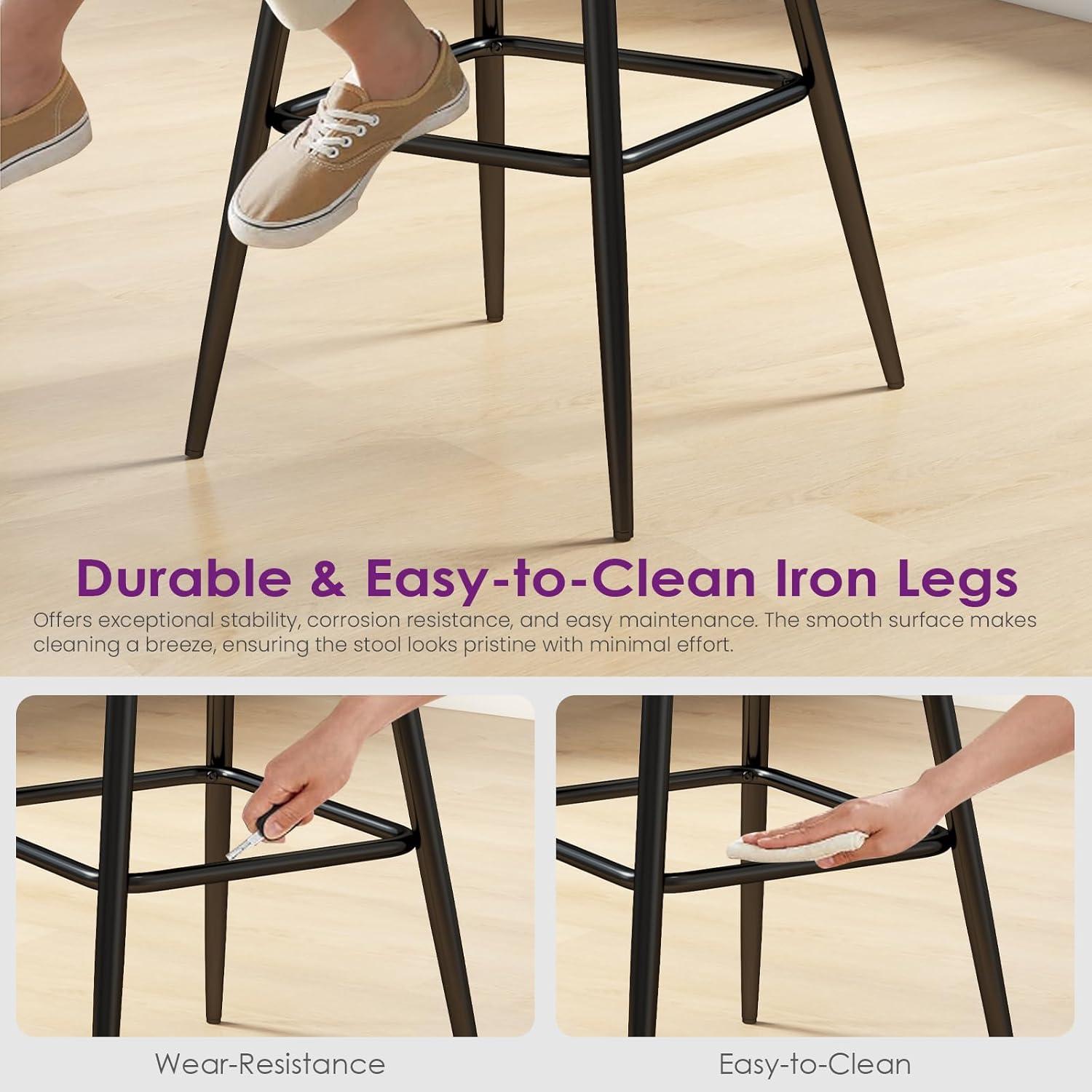 Bayou Breeze Upholstered Swivel Bar & Counter Stool (Set Of 2)
