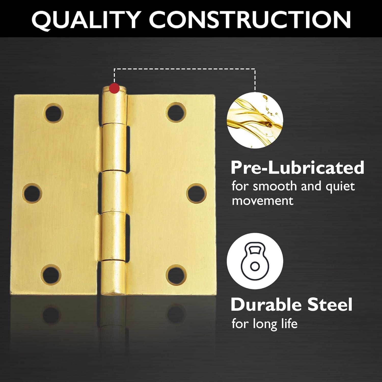 Design House 3-1/2 in. Butt Bearing 10 Door Hinges (Set of 10)
