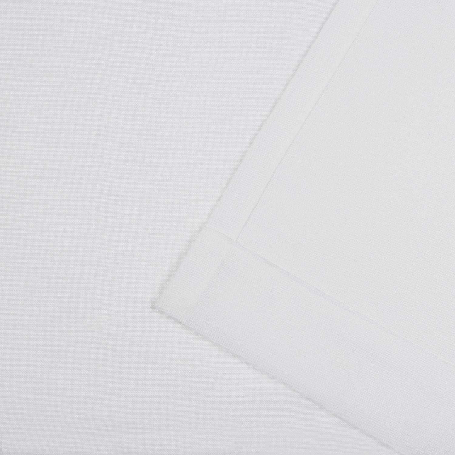 Nicole Miller Faux Linen Slub Textured Hidden Tab/Rod Pocket Top Light Filtering Curtain Panel Pair, 54"x96", Winter