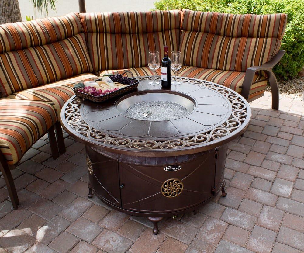 Ebern Designs Sorrels Aluminum Propane Fire Pit Table