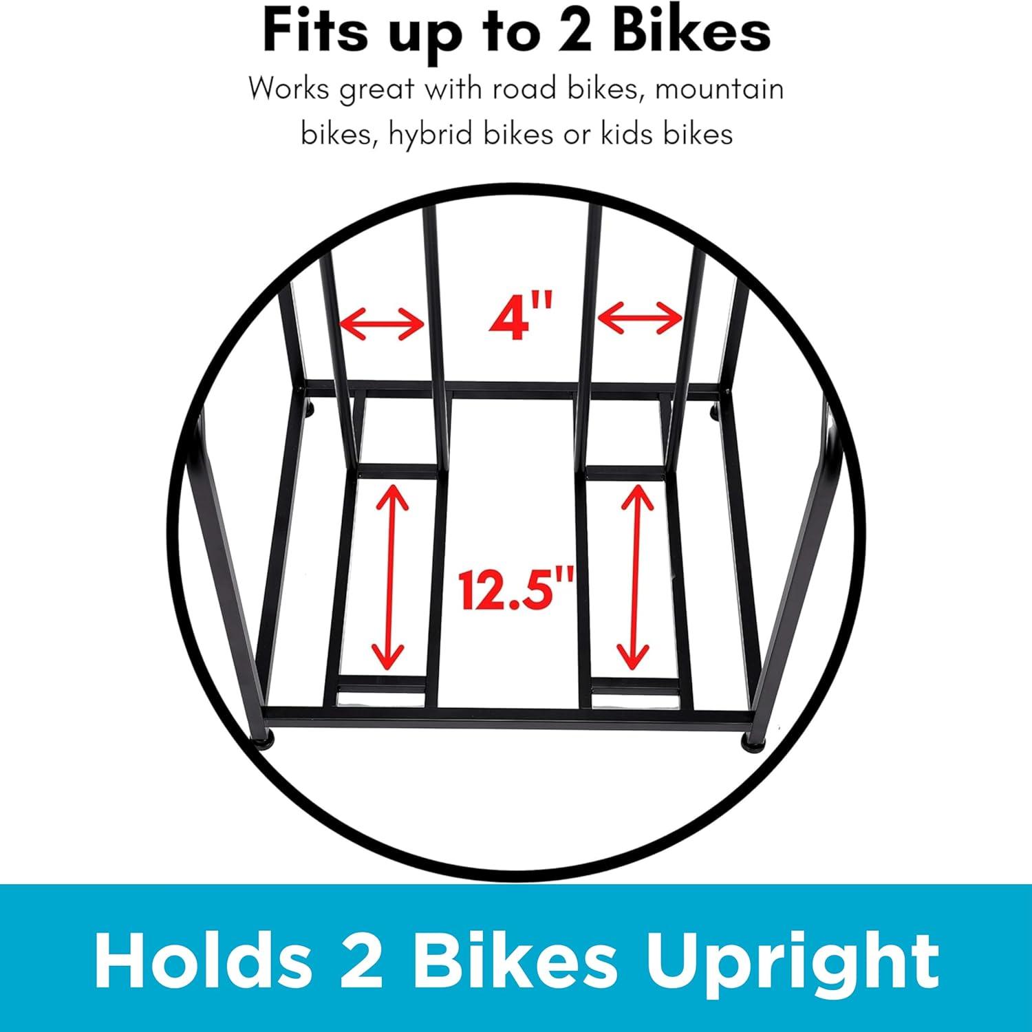 Metal Freestanding Multi-Use Bike Rack