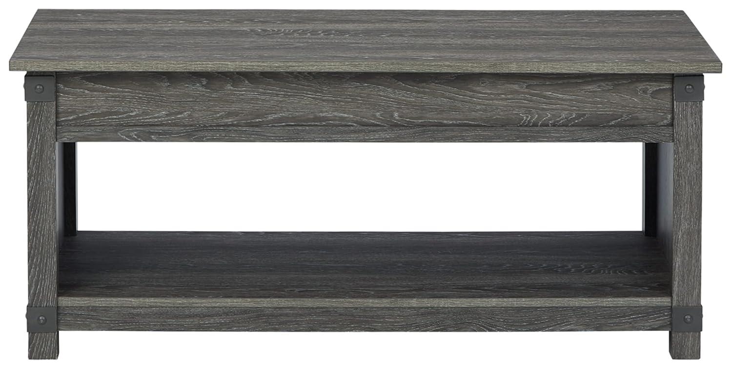 Signature Design by Ashley Casual Freedan Lift-Top Coffee Table  Grayish Brown