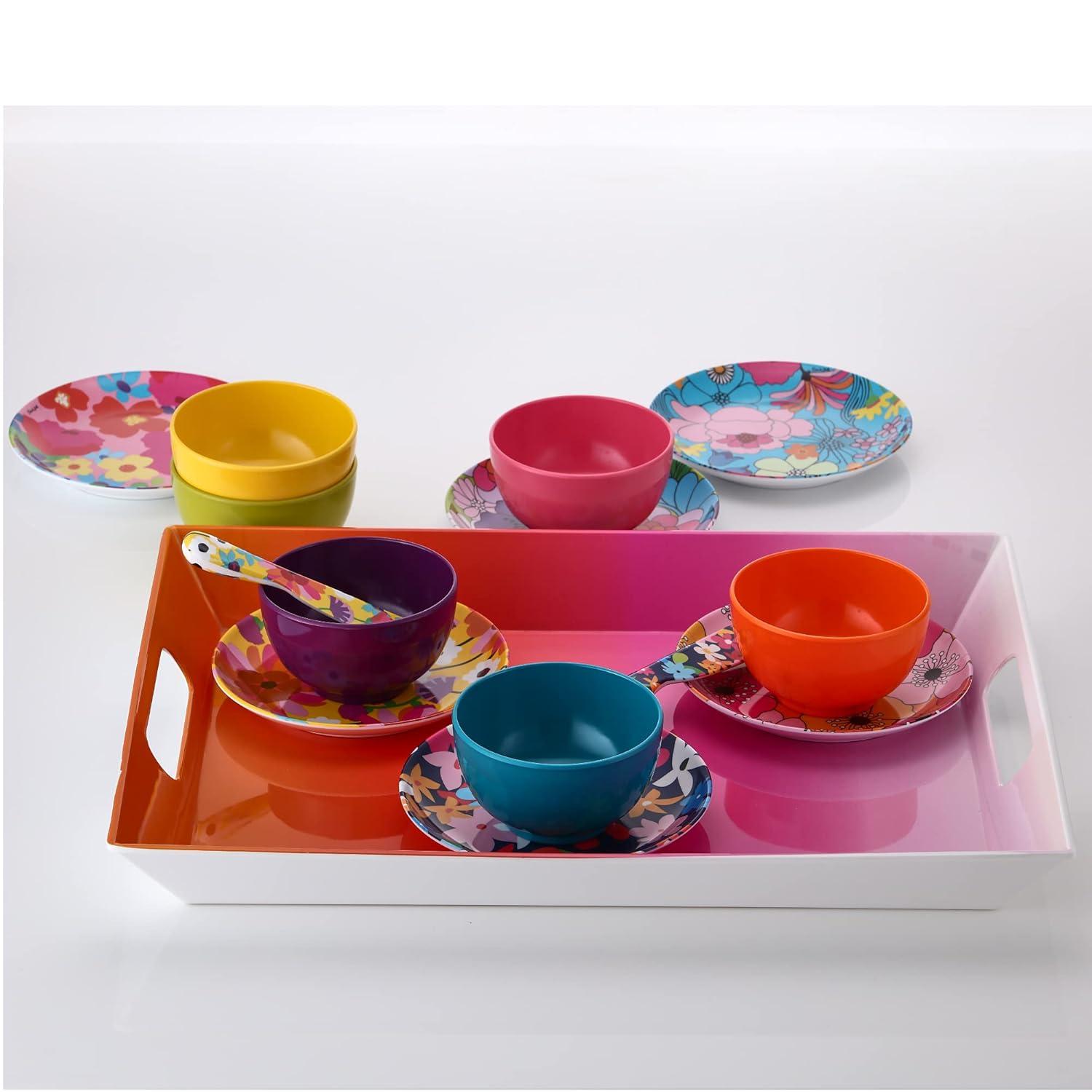 French Bull French Bull 6.5" Floral Appetizer Plate (Set of 6)