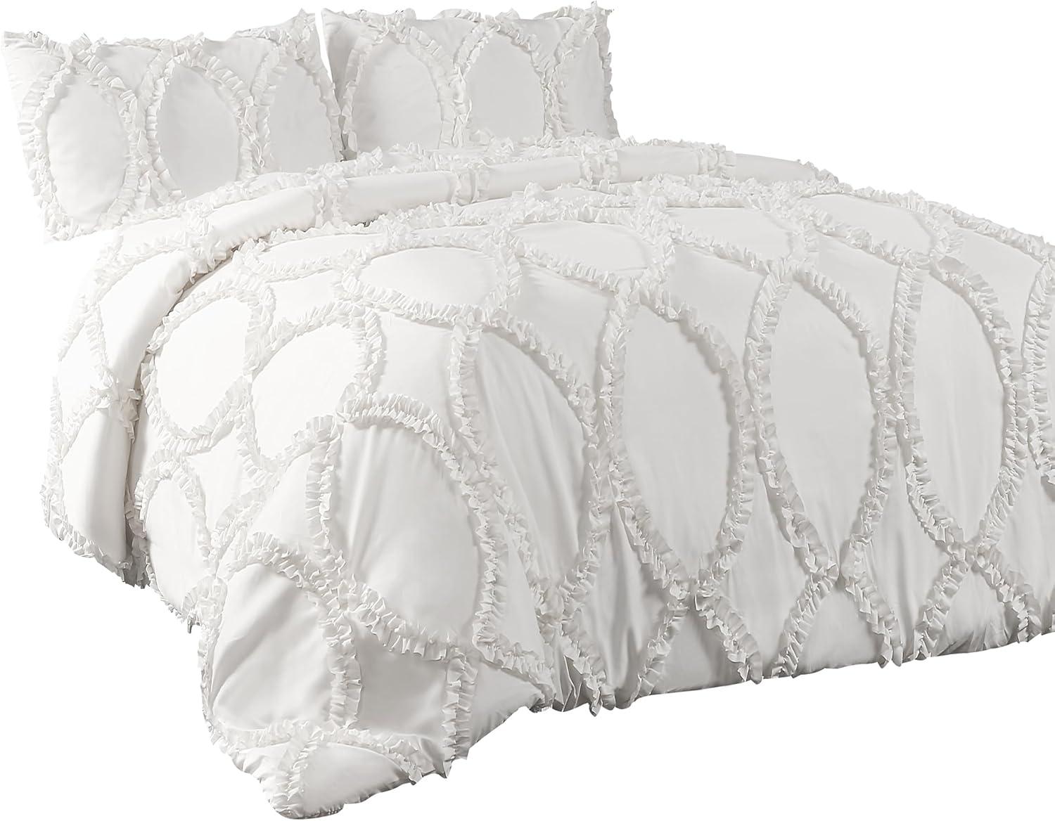 Reyna Microfiber Traditional 3 Piece Comforter Set