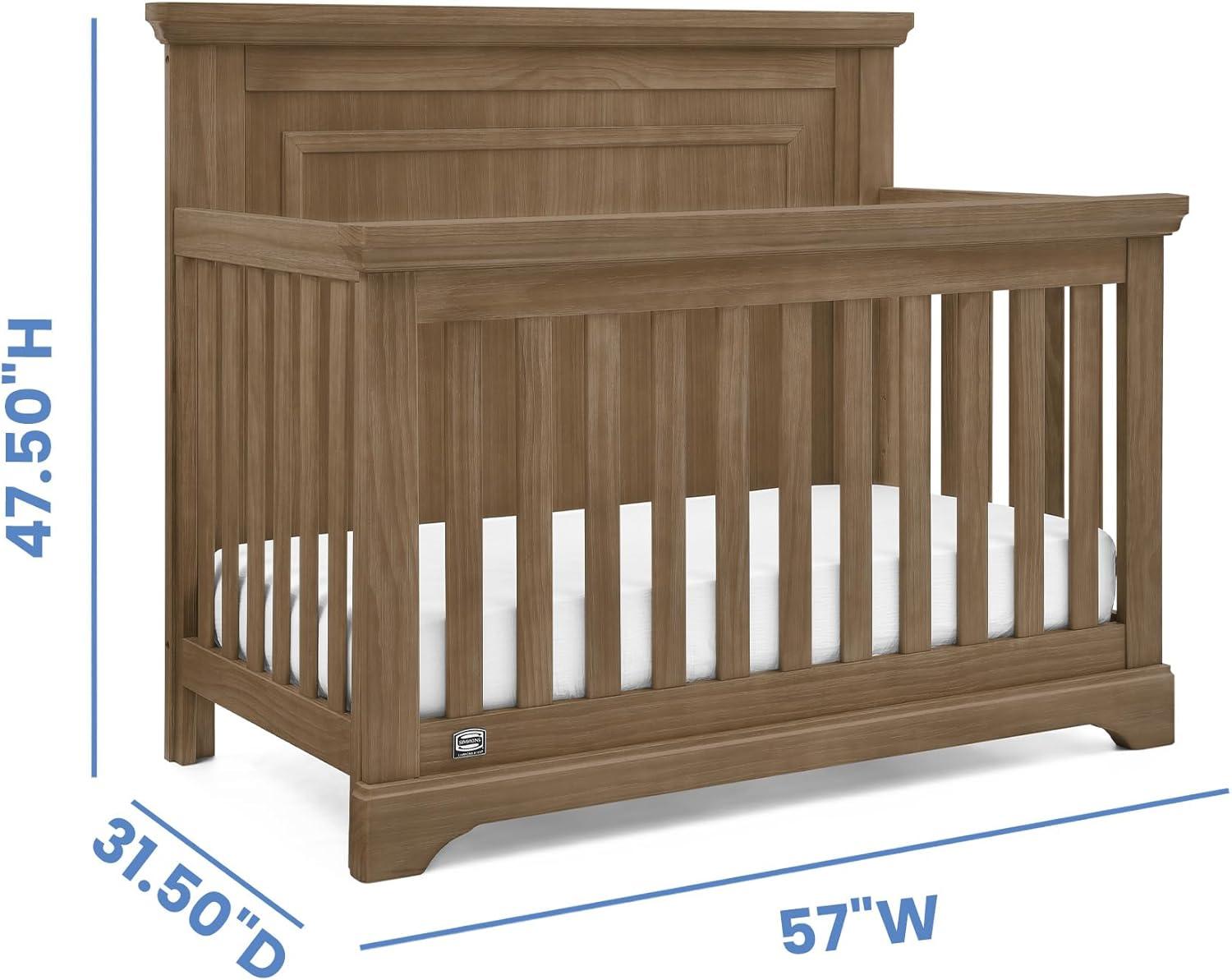 Simmons Kids Paloma 4-in-1 Convertible Baby Crib