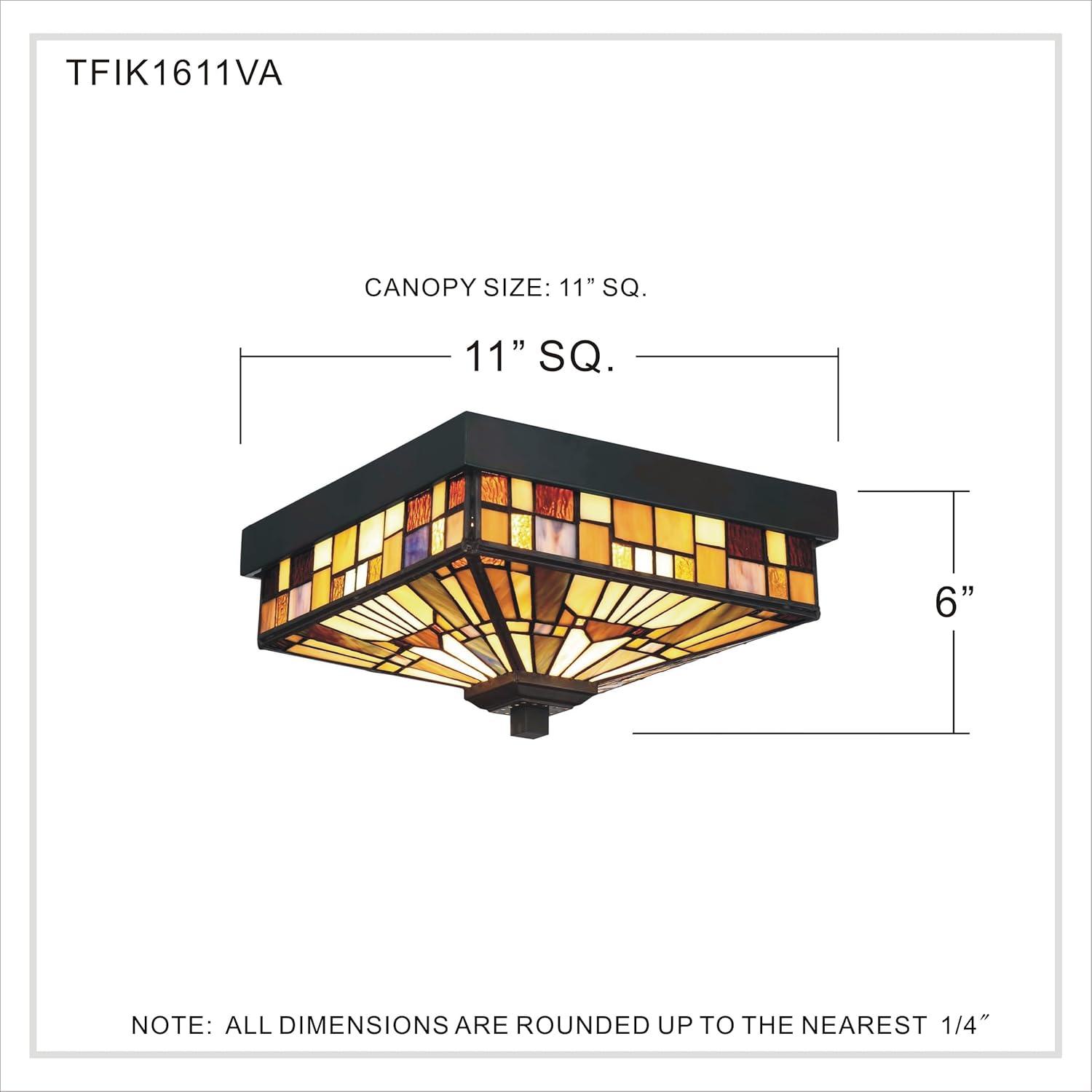 Quoizel Lighting Inglenook 2 - Light Flush Mount in  Valiant Bronze