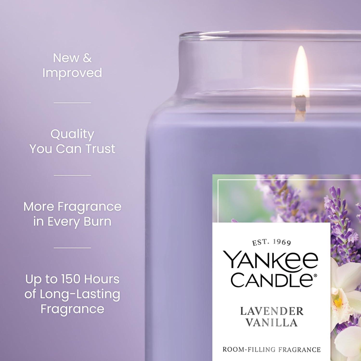 Yankee Candle Original Large Jar, Lavender Vanilla, 22 oz