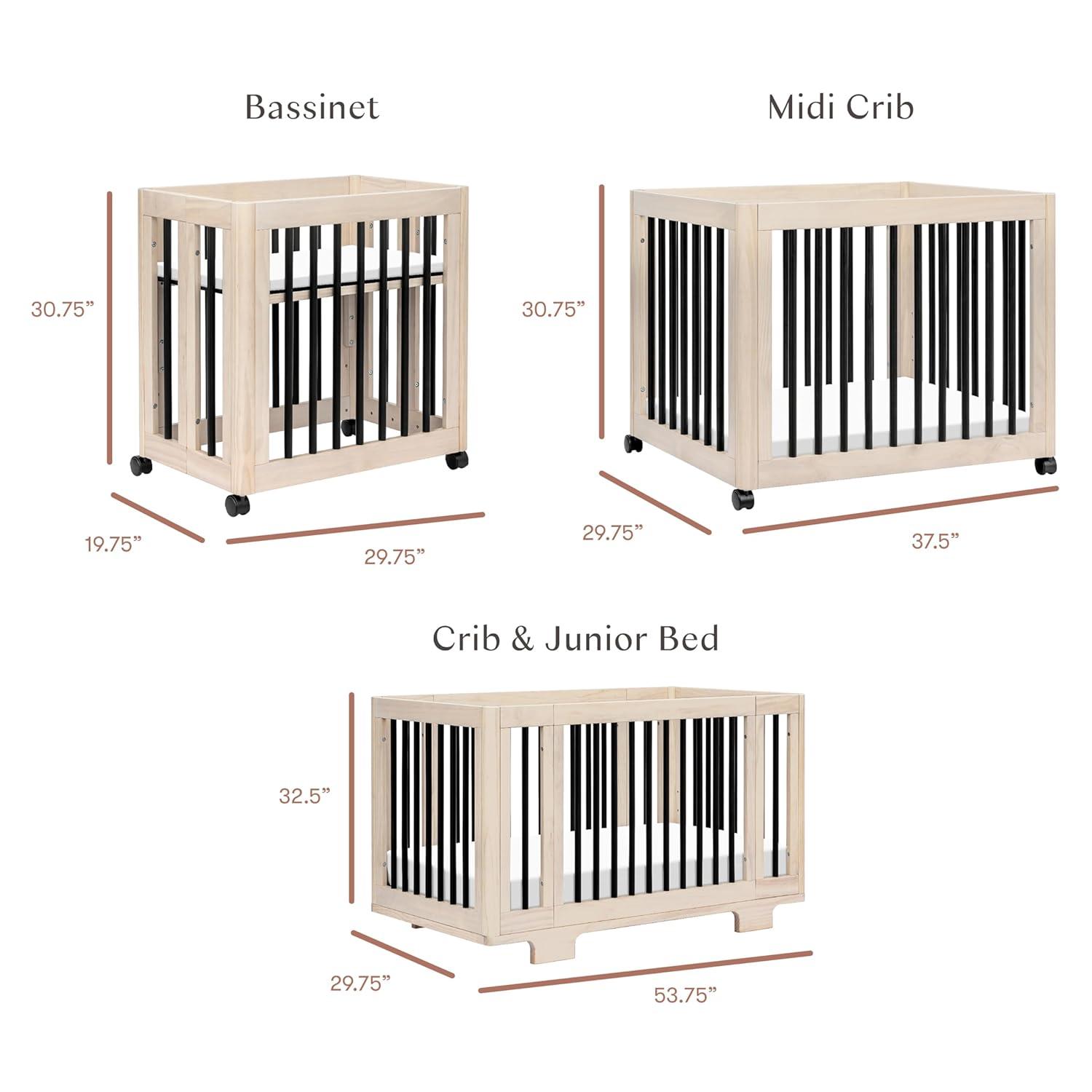 Yuzu 8-In-1 Convertible Crib With All-Stages Conversion Kits