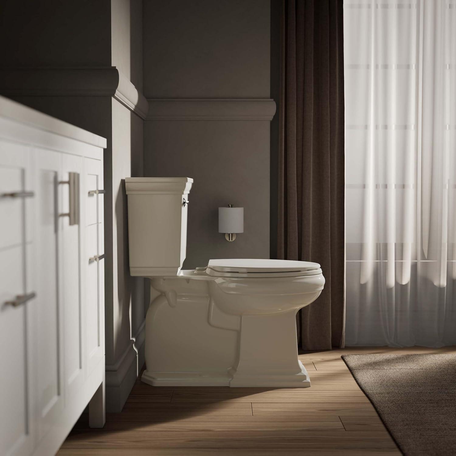 Kohler Brevia Quiet-Close Toilet Seat with Grip-Tight Bumpers and Quick-Attach Hardware