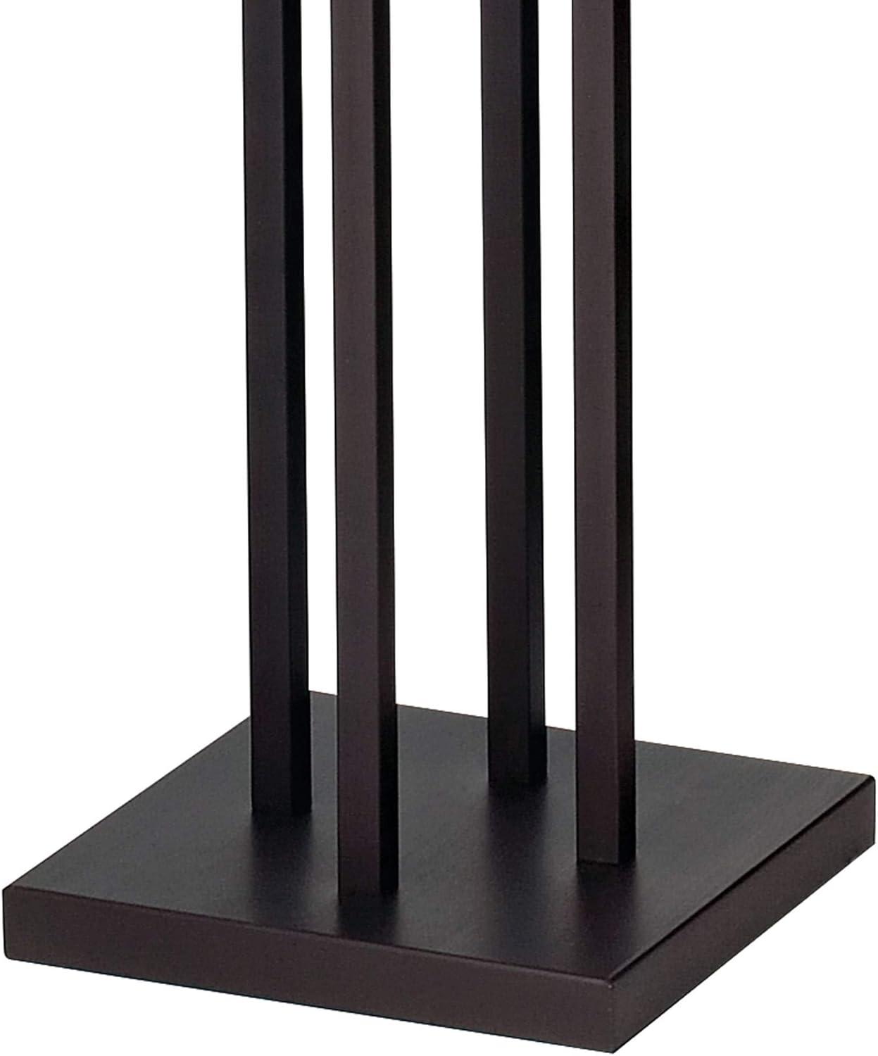 Franklin Iron Works Light Tree Rustic Torchiere Floor Lamp 72 1/2" Tall Bronze Iron 4-Light White Glass Shade Living Room Bedroom Office House Home