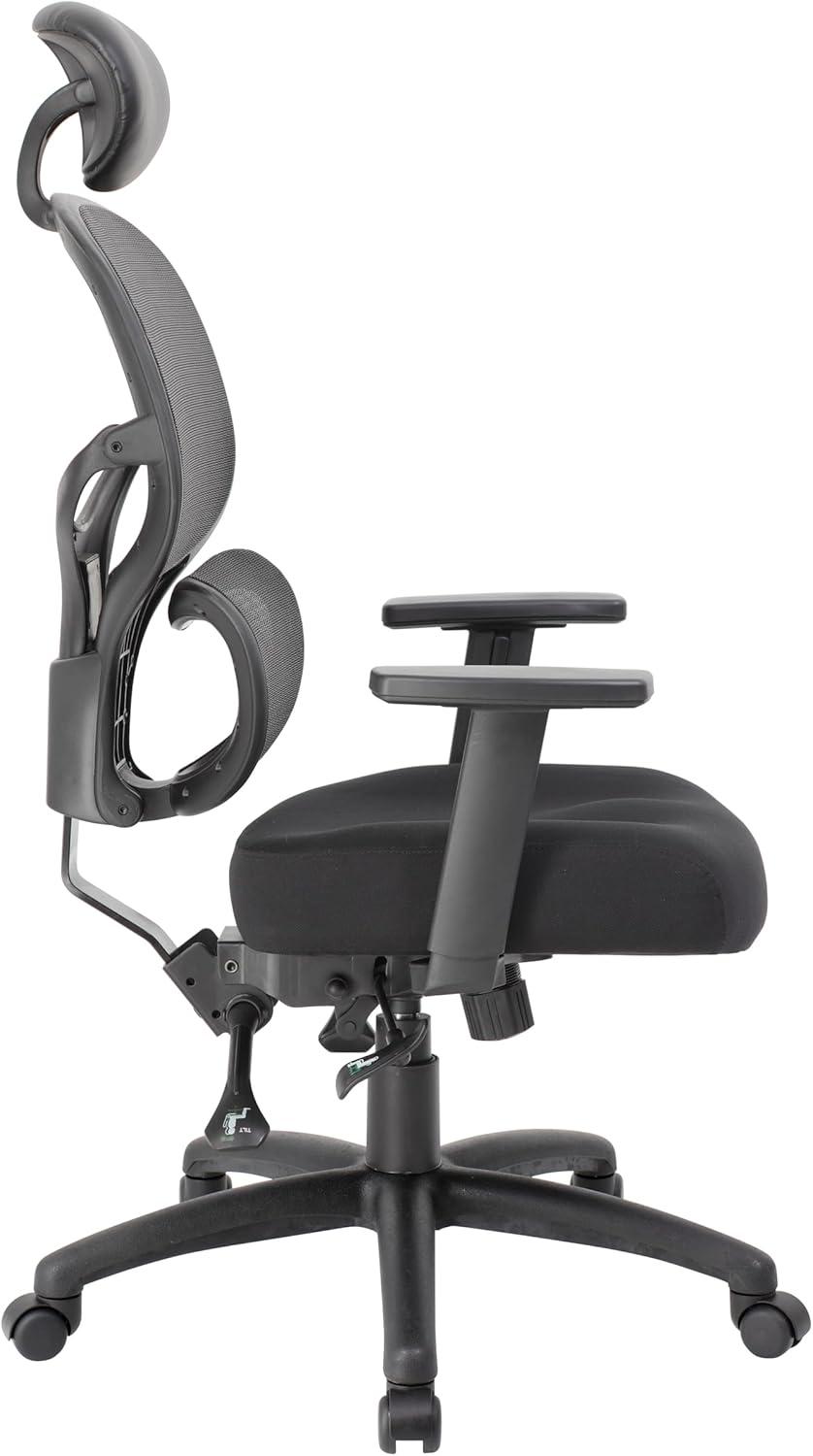 Boss Multi-Function Mesh Task Chair w/Headrest
