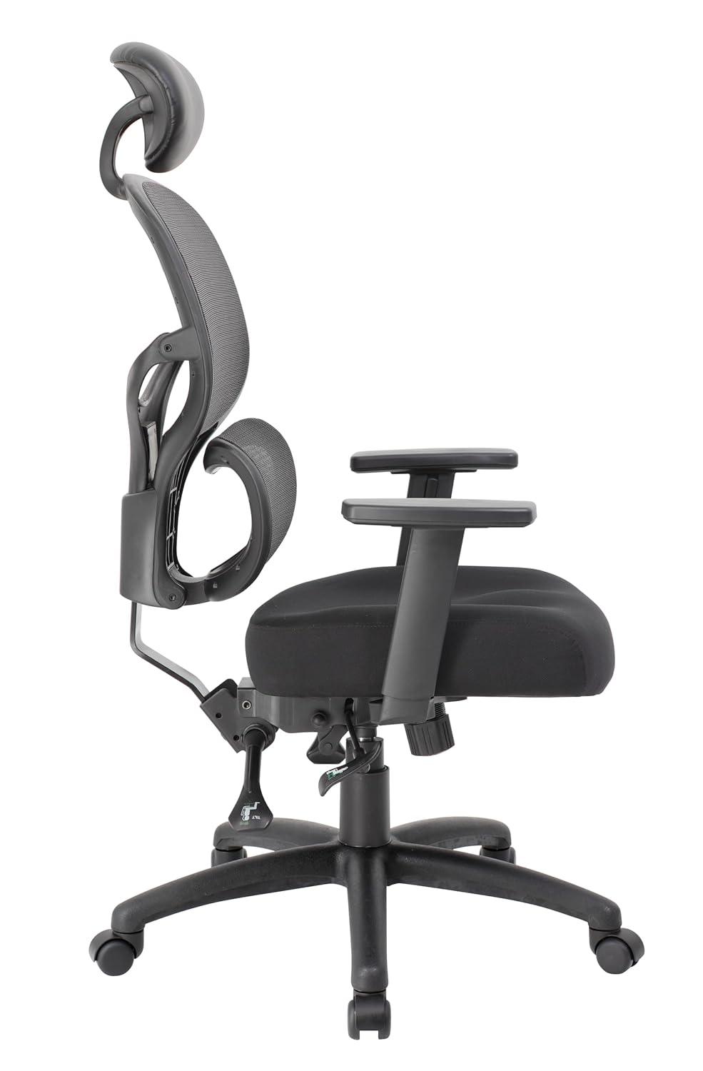 Boss Multi-Function Mesh Task Chair w/Headrest