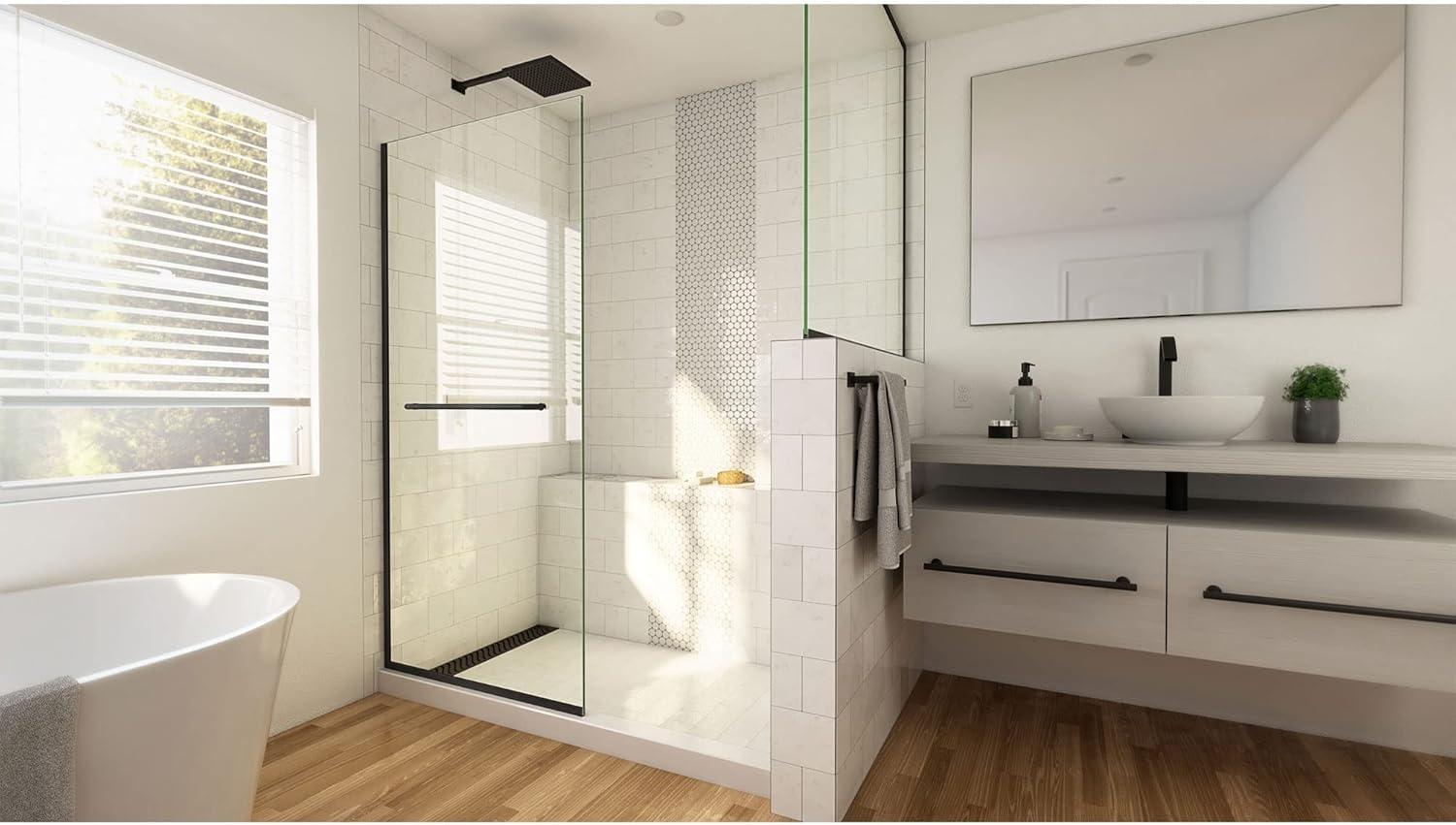 30" W x 72" H Frameless Shower Door