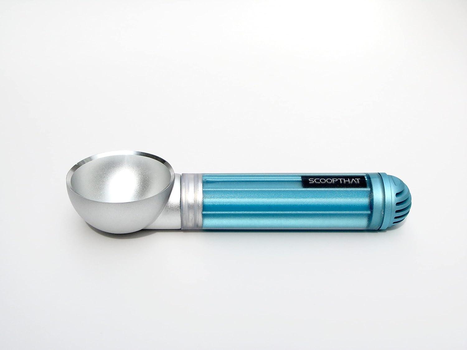 THAT Inventions ScoopTHAT Radii advanced thermal ring ice cream scooper - silver/blue