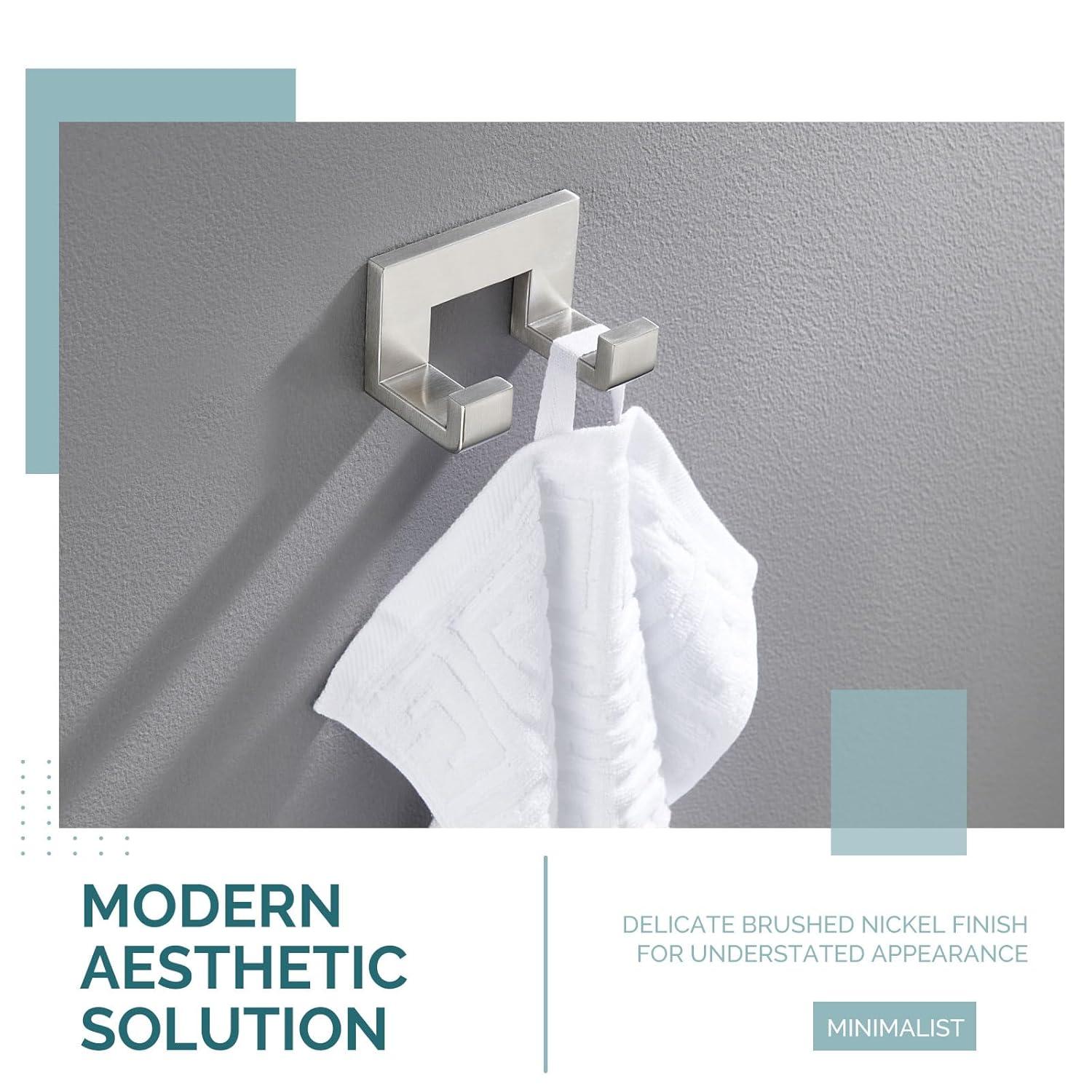 AngleSimple KB082 Double Wall Mounted Robe Hook