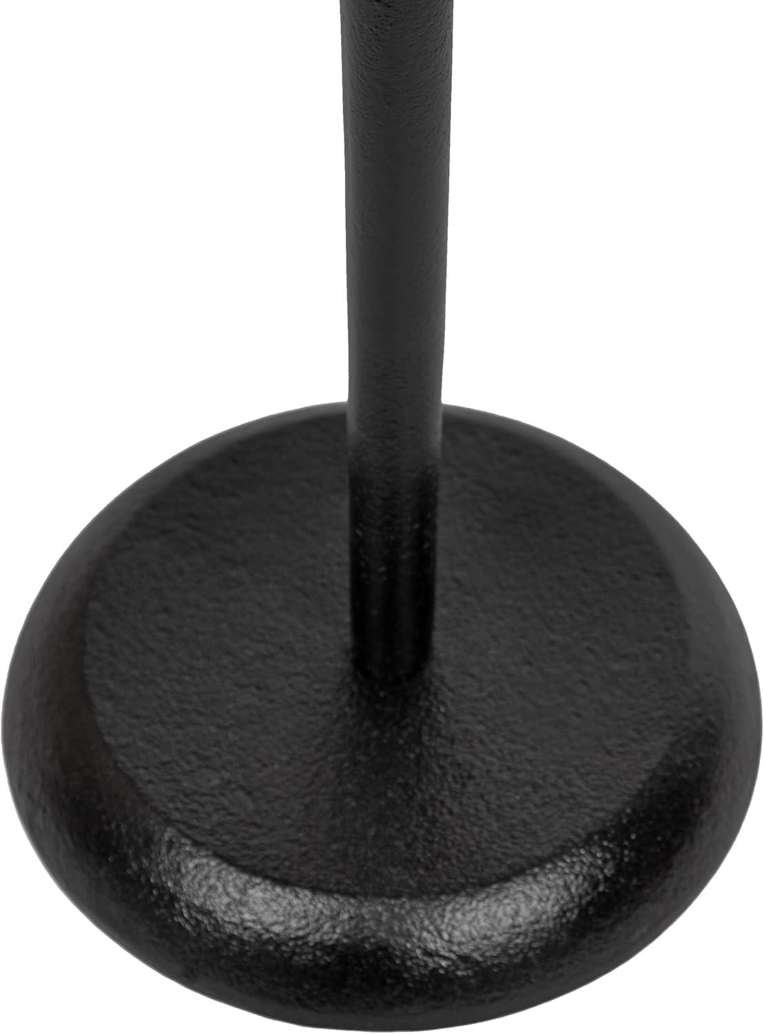 Kate and Laurel Alessia Round Metal Drink Table, 8x8x22, Black