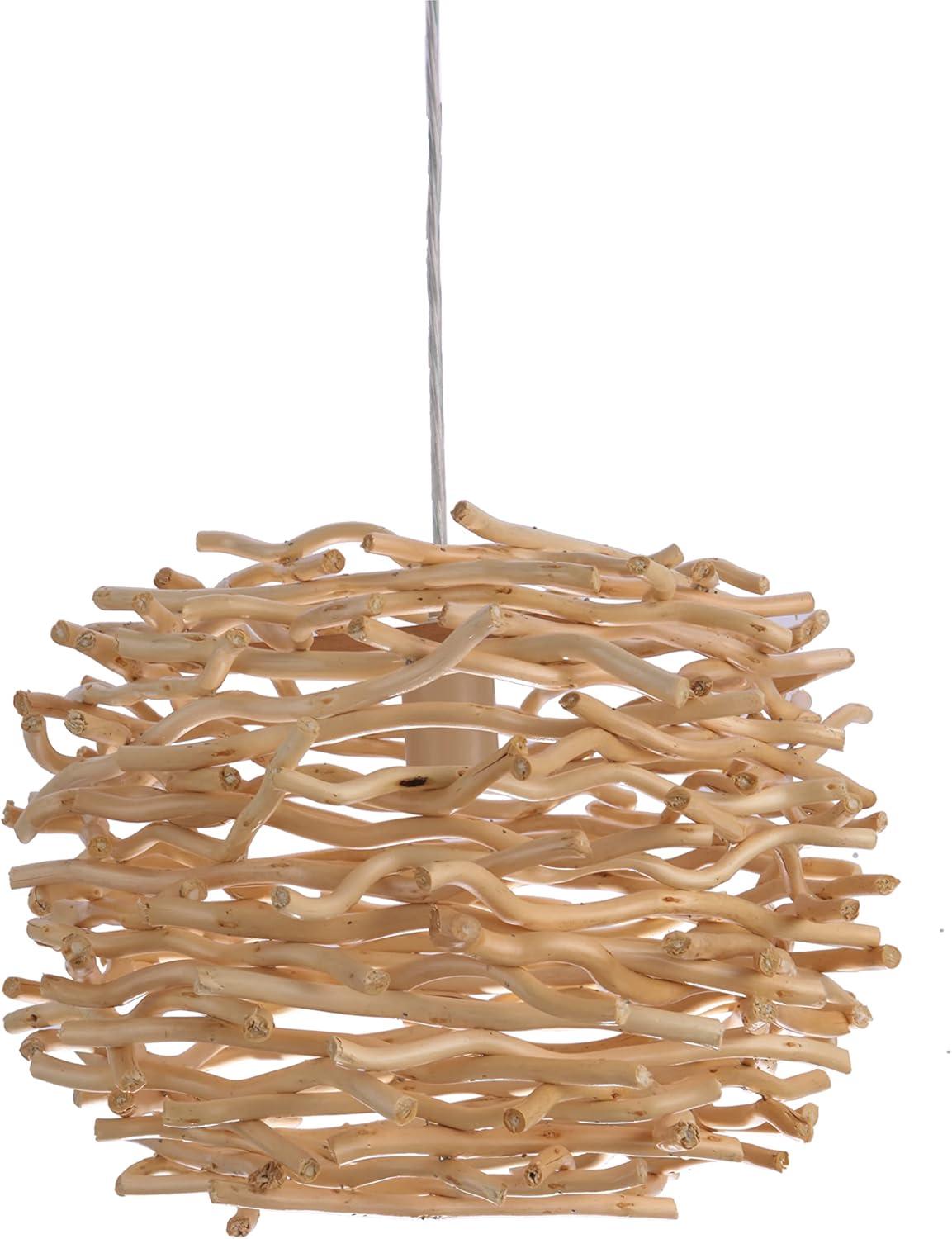 Craftmade 1 - Light Natural/Black Geometric Pendant