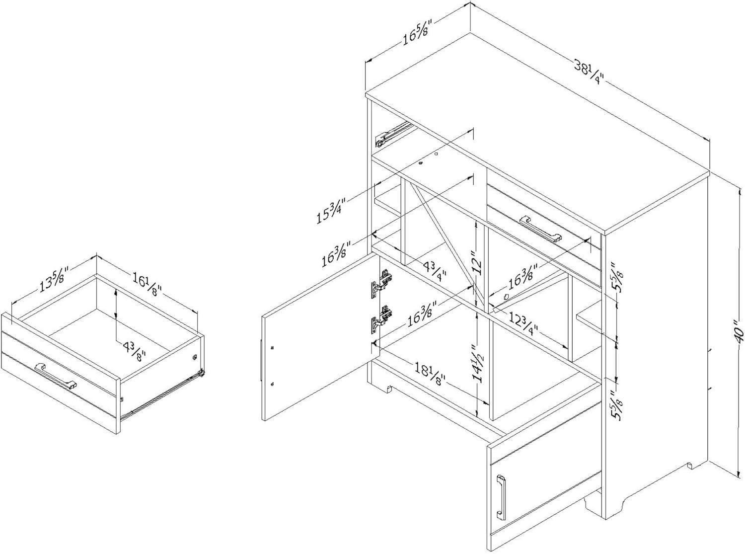 Vietti 38.25'' Bar Cabinet