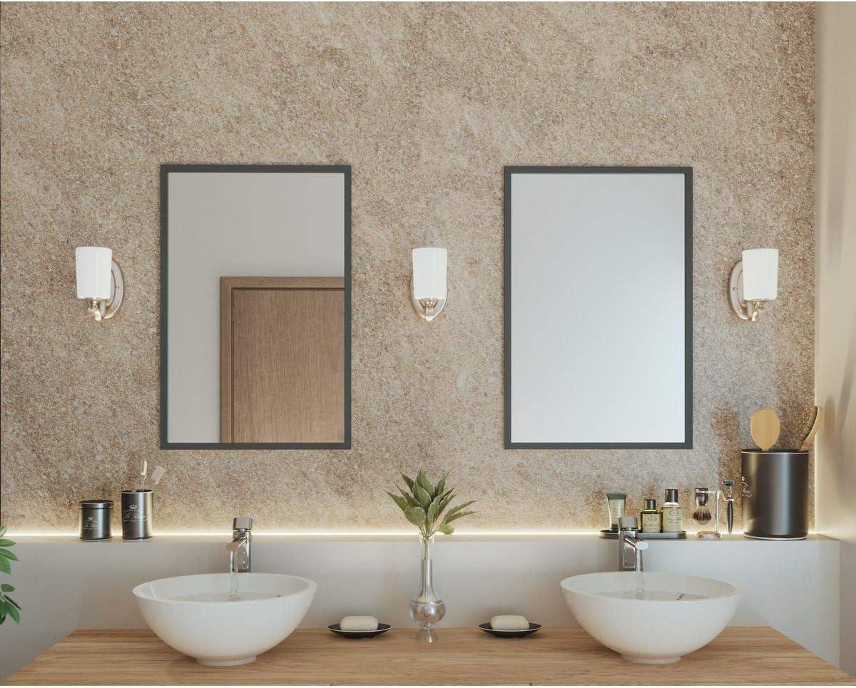Progress Lighting Inspire 4-Light Wall Sconce, Brushed Nickel, Etched Glass Shades