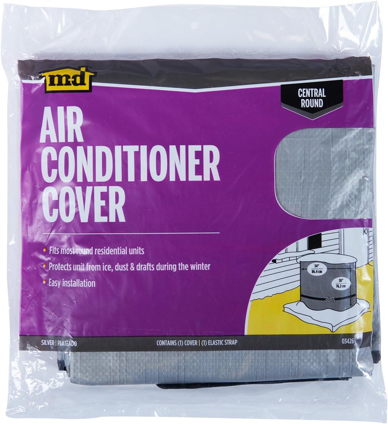M-D Building Products 03426 Silver Air Conditioning Cover for Central Round Units
