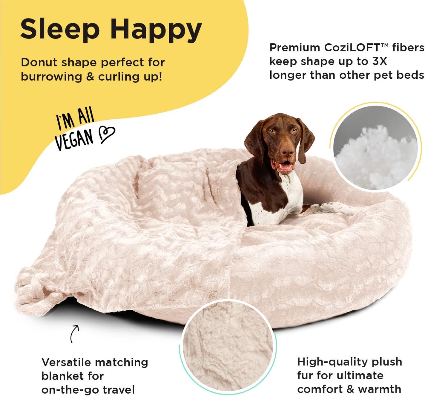 Best Friends By Sheri Best Friends by Sheri Bundle The Original Calming Lux Donut Cuddler Pet Bed/Throw