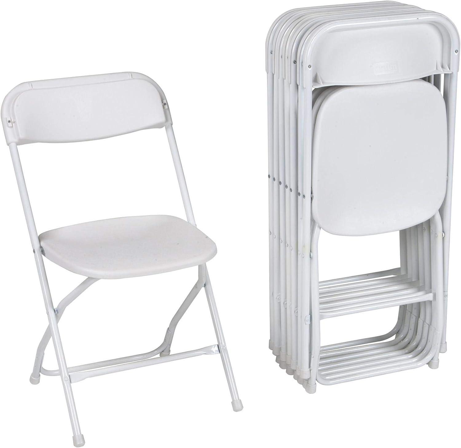 ZOWN Premium Commercial Plastic Stacking, Indoor/Outdoor Folding Chair