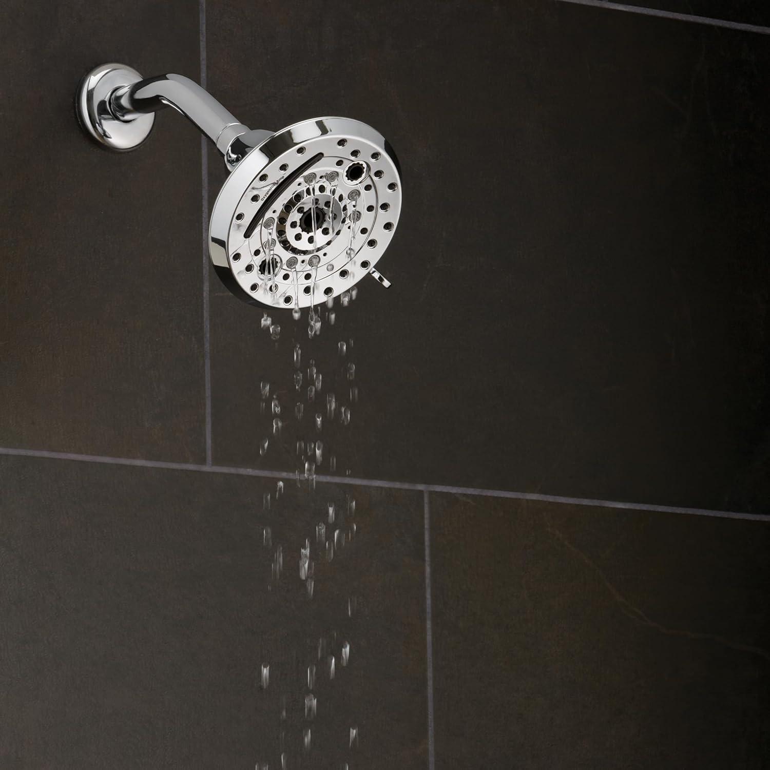 Oxygenics Amp Chrome Fixed Shower Head 1.8-GPM (6.8-LPM)