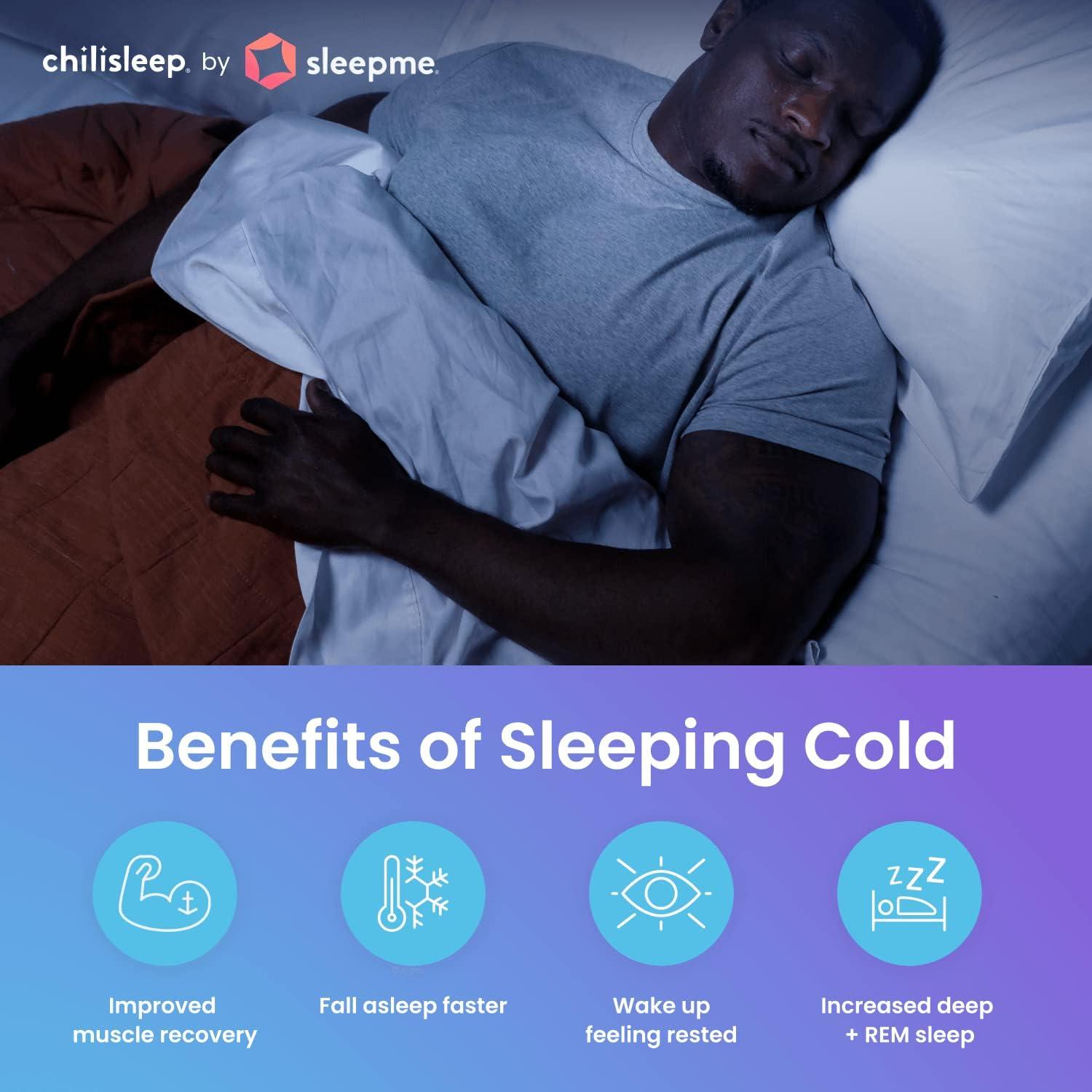 Chilipad Cube Bed Cooling System - Cooling & Heating Mattress Topper, ME Half Queen Bedsize