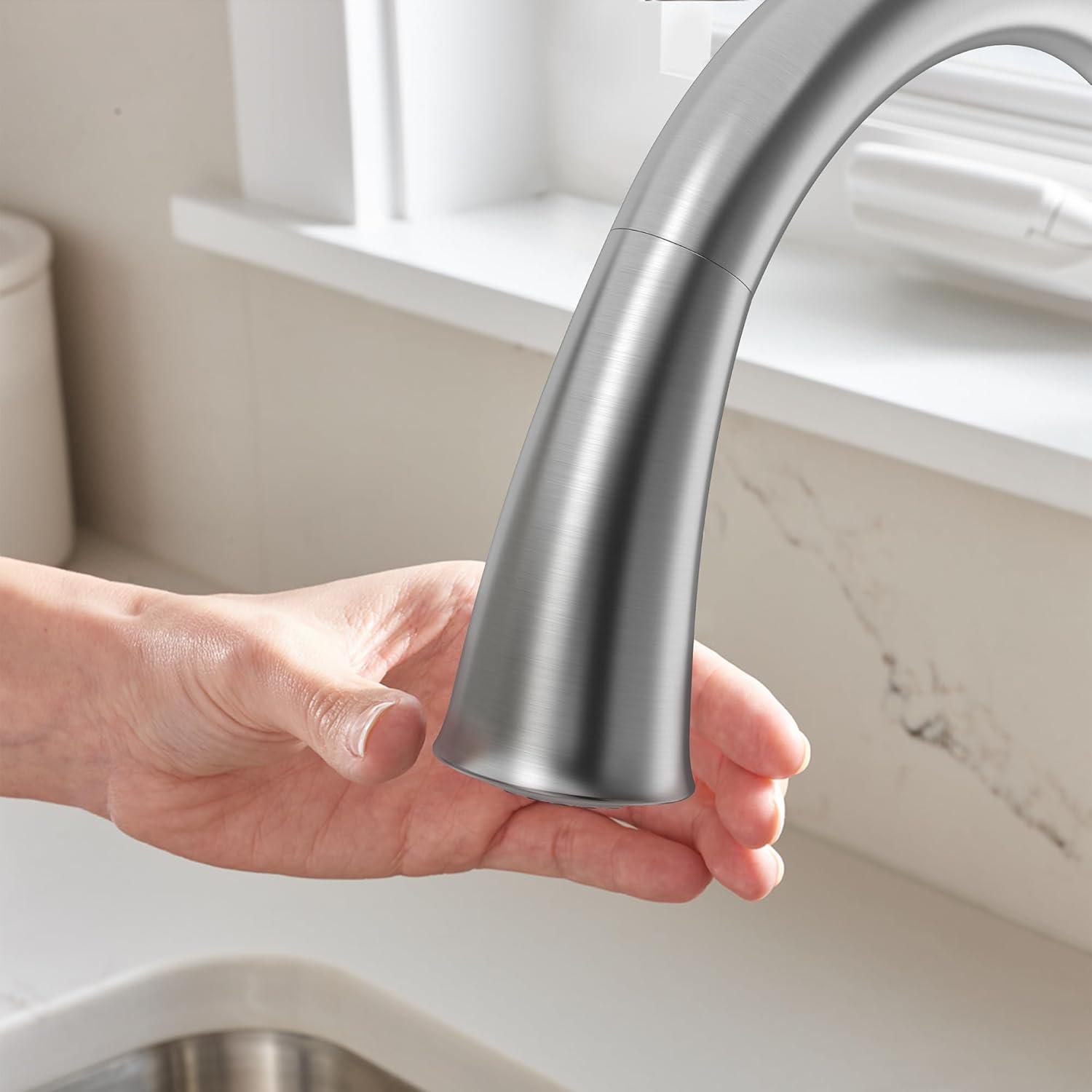 Pull Down Touch Single Handle Kitchen Faucet with Handle