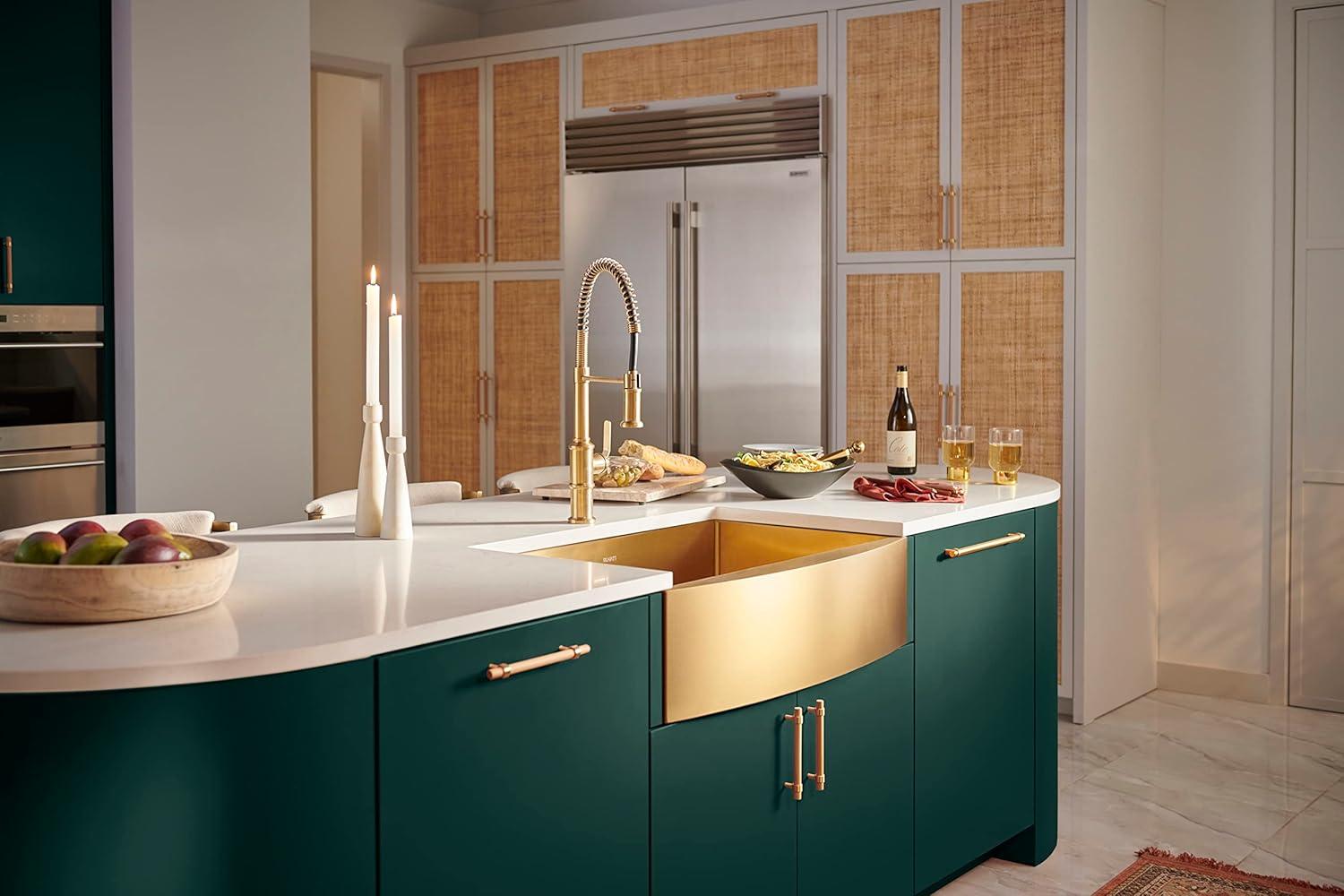 Ruvati 33-inch Apron-Front Farmhouse Kitchen Sink -Stainless Steel