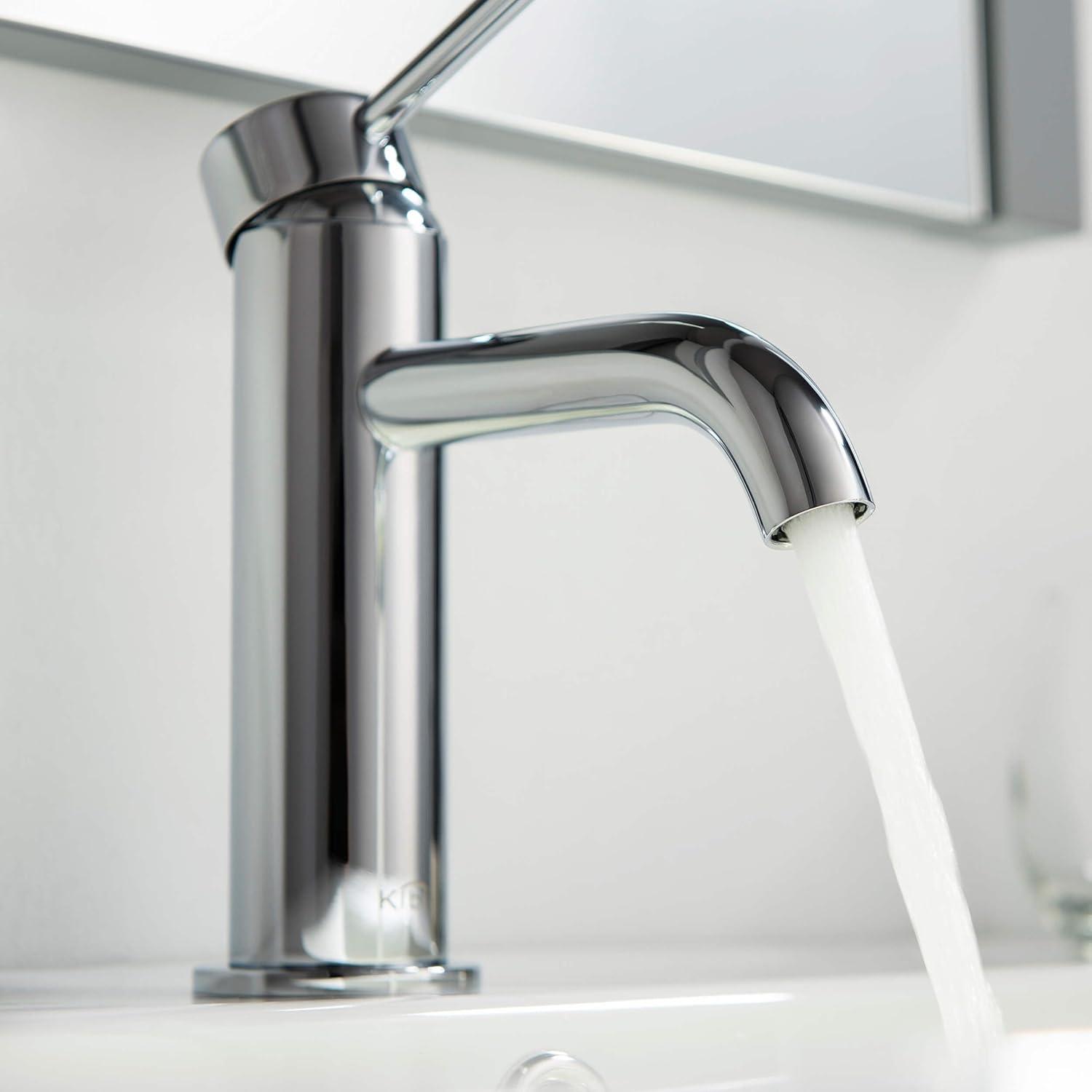 Circular Single-Hole Single-handle Bathroom Faucet