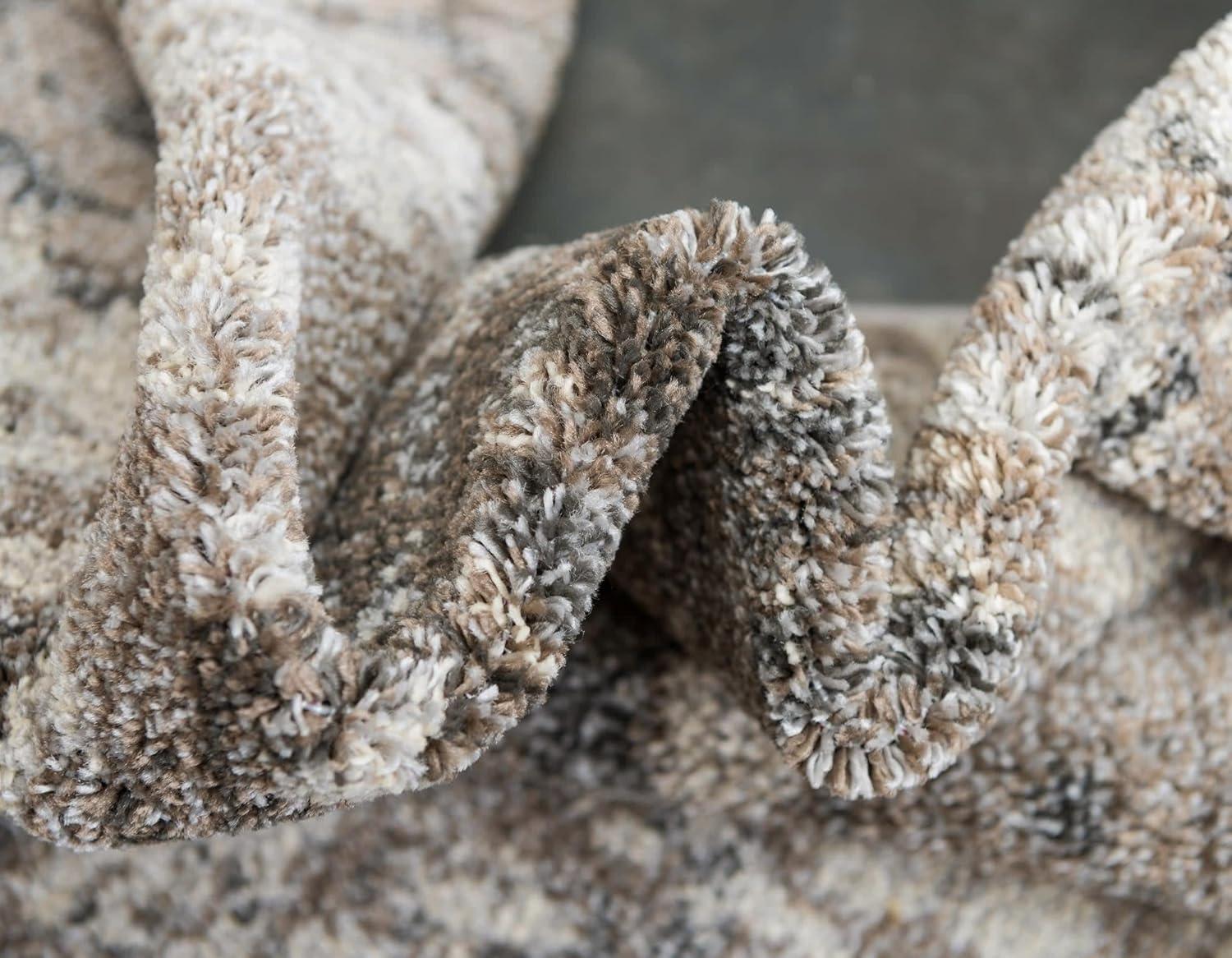 Unique Loom 5' 1 x 8' 0 Gray Chromatic Stormy Area Rug