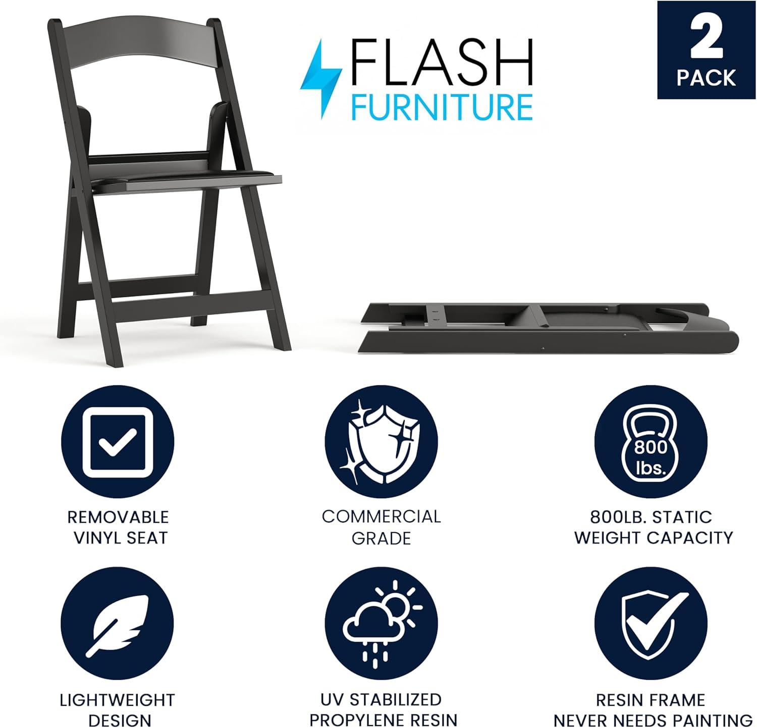 Hercules Resin Folding Chair - 800LB Weight Capacity Event Chair