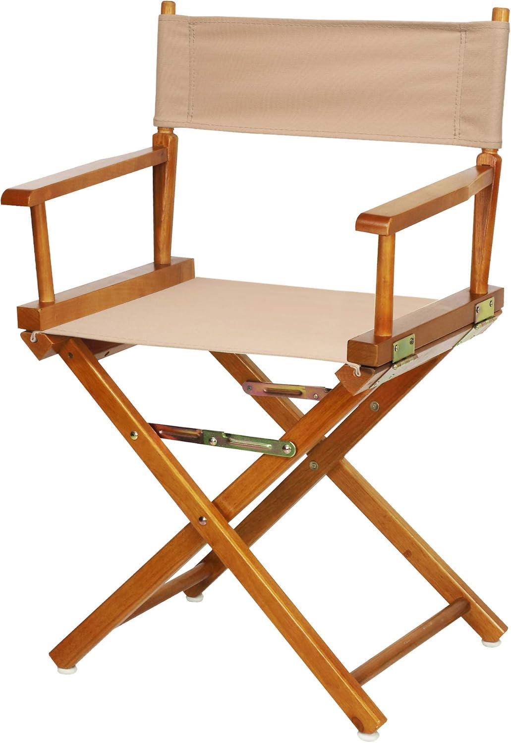 "18" Director's Chair Honey Oak Frame-Tan Canvas"