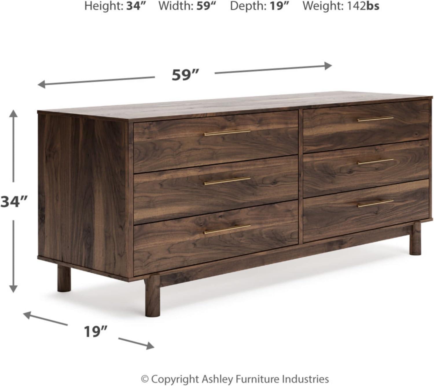 Millwood Pines Dudzik 59'' W 6 - Drawer Dresser