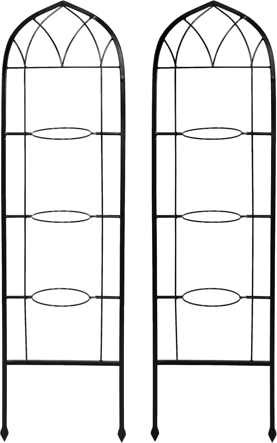 Avonlee Steel Arched Trellis (Set of 2)