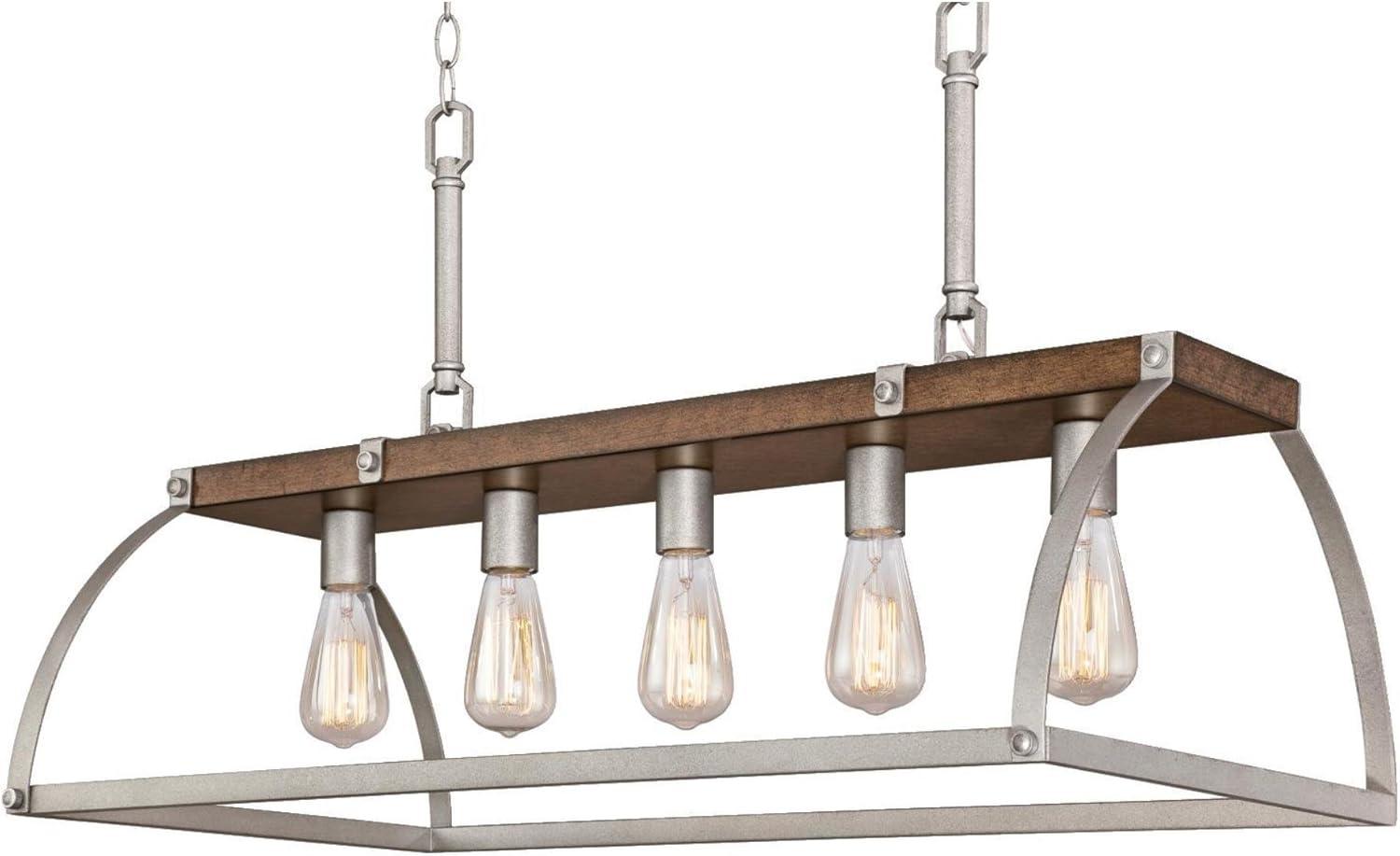 Oak Lane 5 - Light Square / Rectangle Chandelier