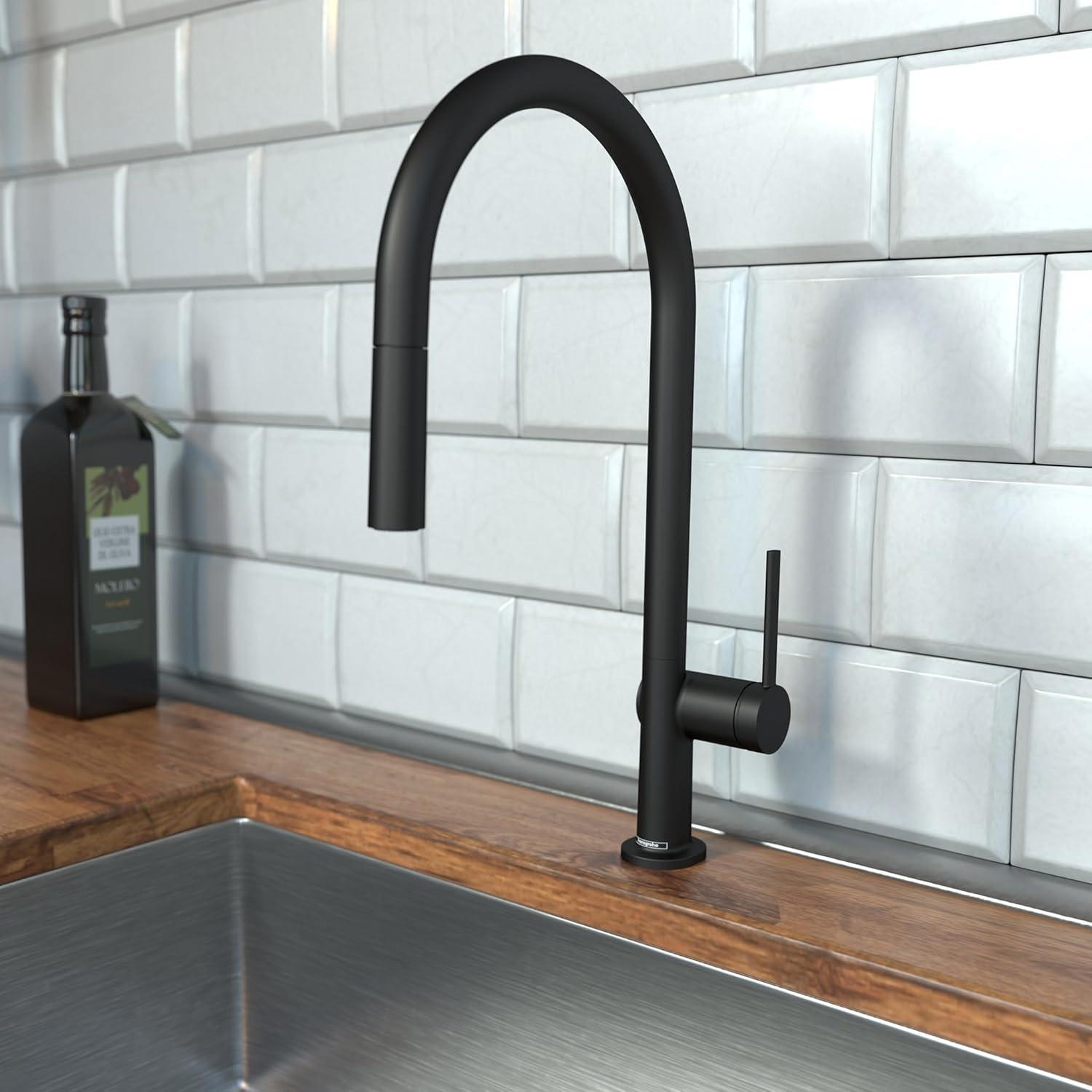 hansgrohe Talis N HighArc Kitchen Faucet, O-Style 2-Spray Pull-Down, 1.75 GPM