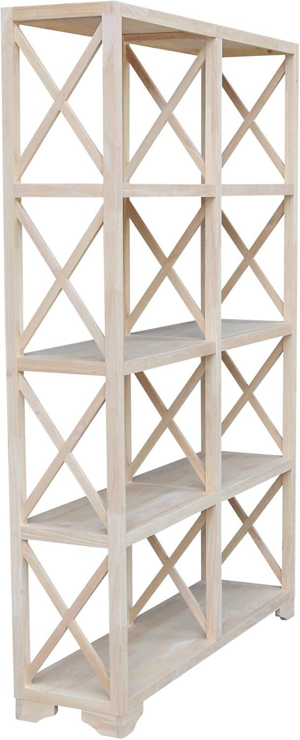 Eco-Friendly Solid Parawood Room Divider in Natural Finish