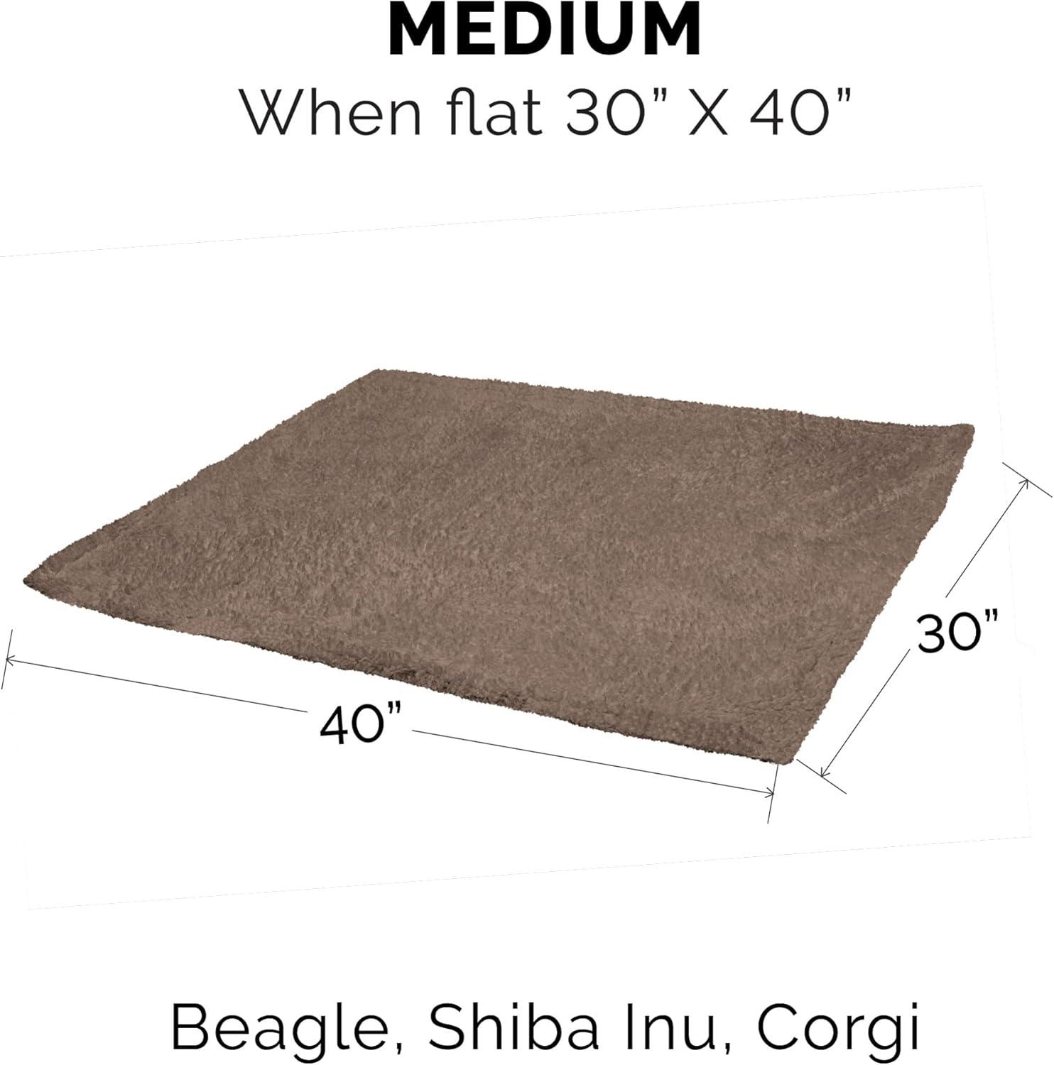 FurHaven Snuggly & Warm Soft-Edge Warming Waterproof Blanket