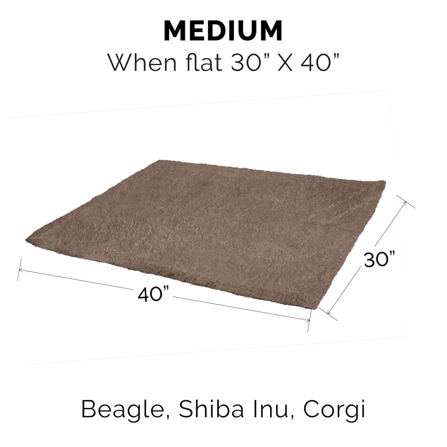 FurHaven Snuggly & Warm Soft-Edge Warming Waterproof Blanket