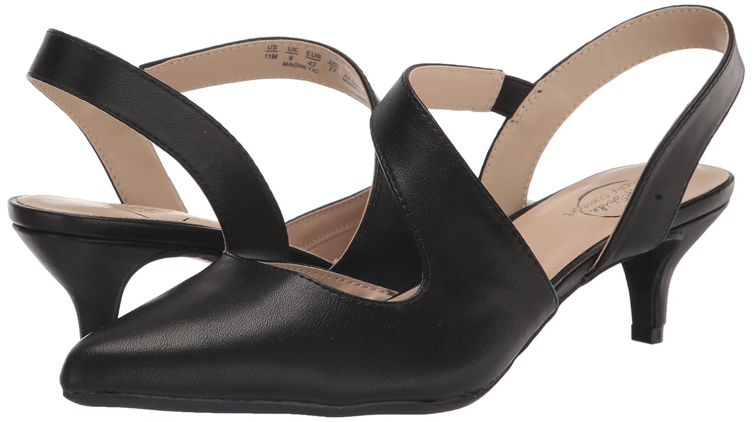 LifeStride Womens Magnetic Pump Black Synthetic 7 W